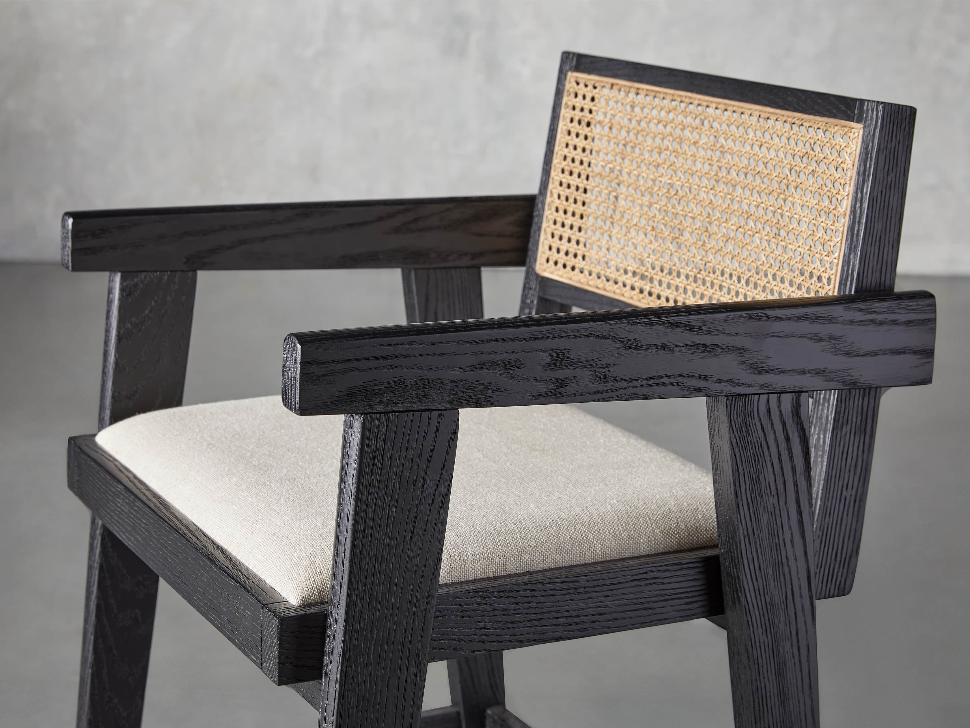 Kroy 23" Caneback Counterstool in Rustic Black, slide 5 of 7