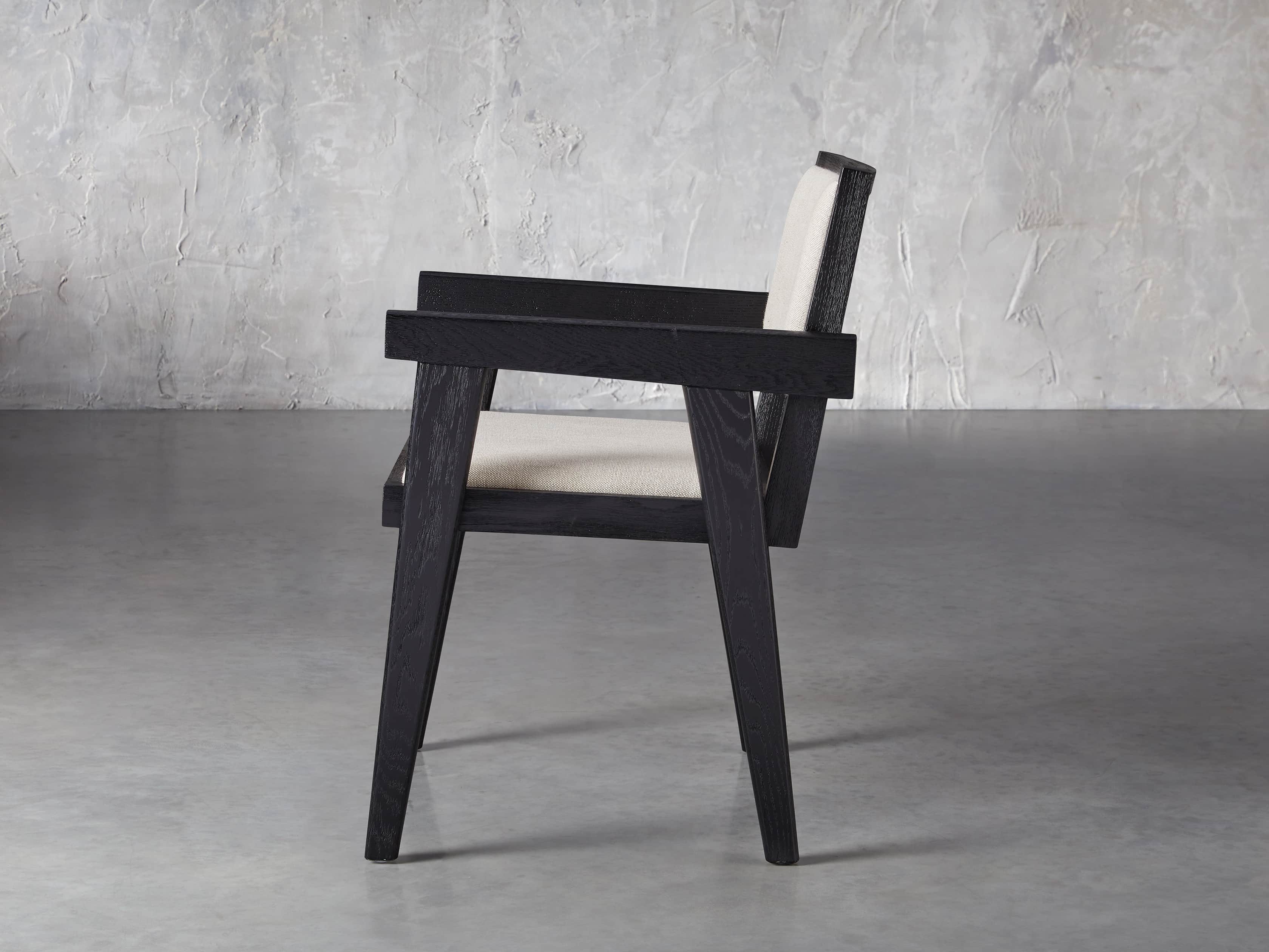 Kroy Upholstered Dining Arm Chair, slide 3 of 7