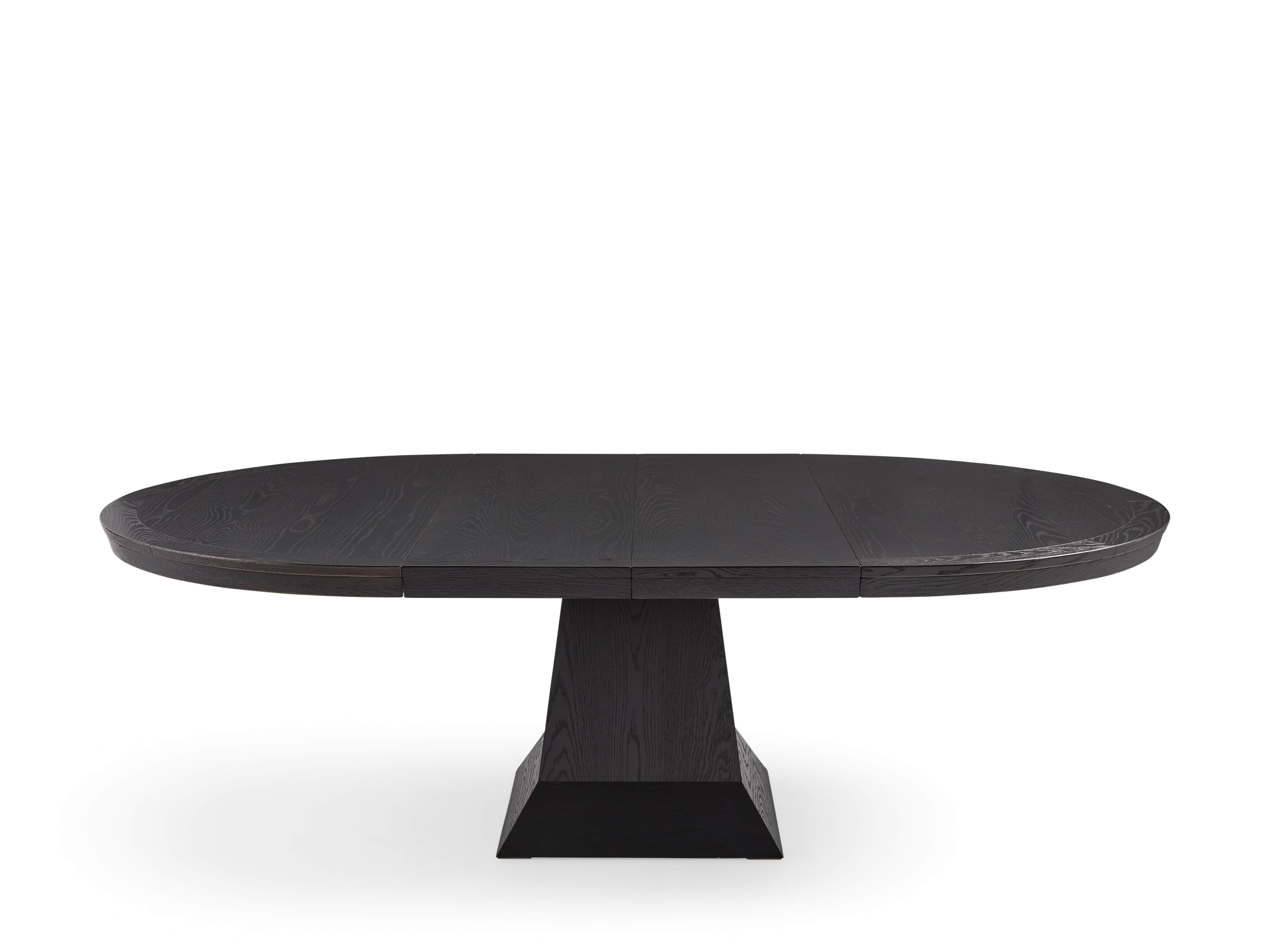Leighton 54" Round Pedestal Dining Table In Burnished Black