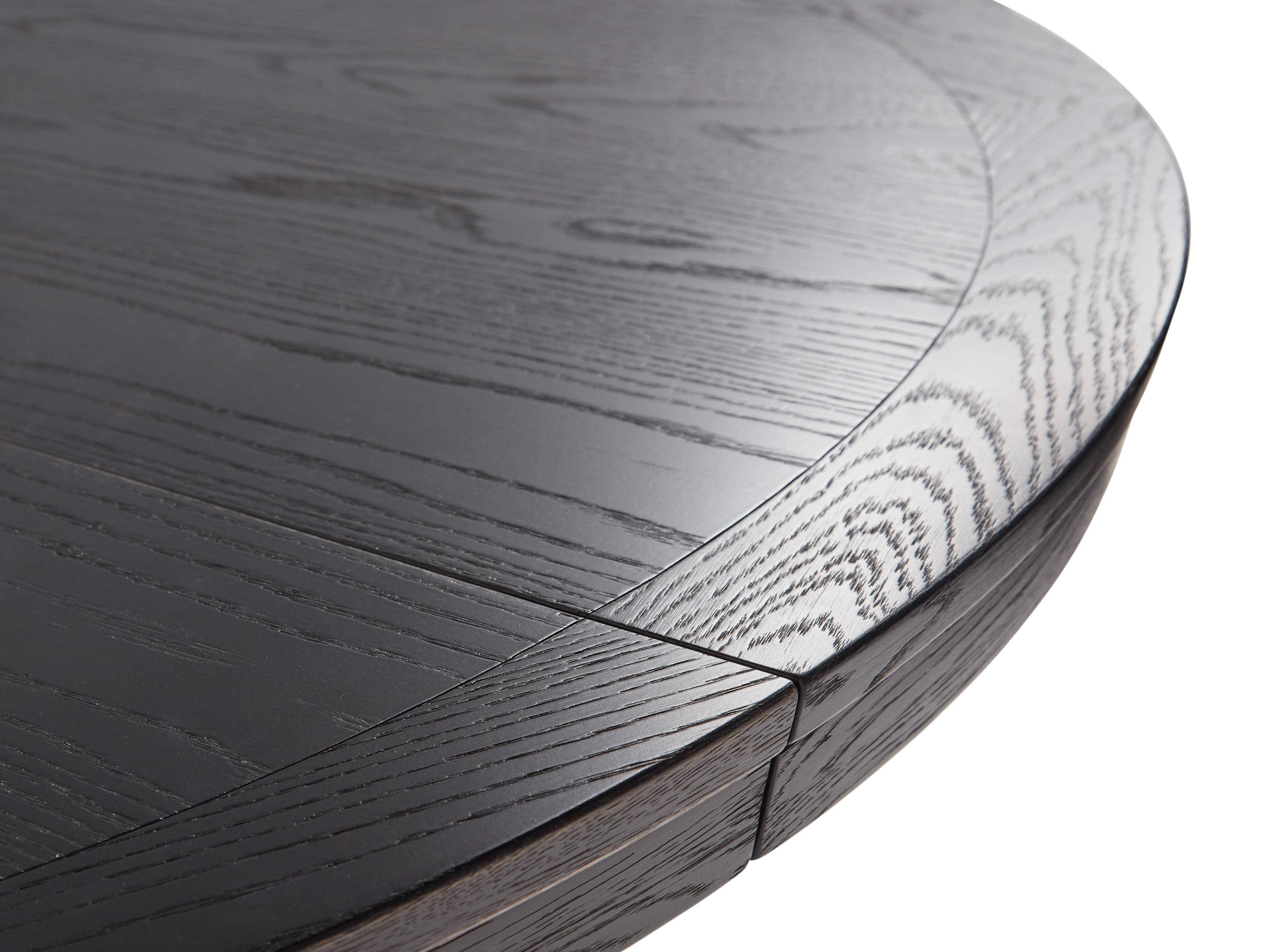 Leighton 54" Round Pedestal Dining Table In Burnished Black