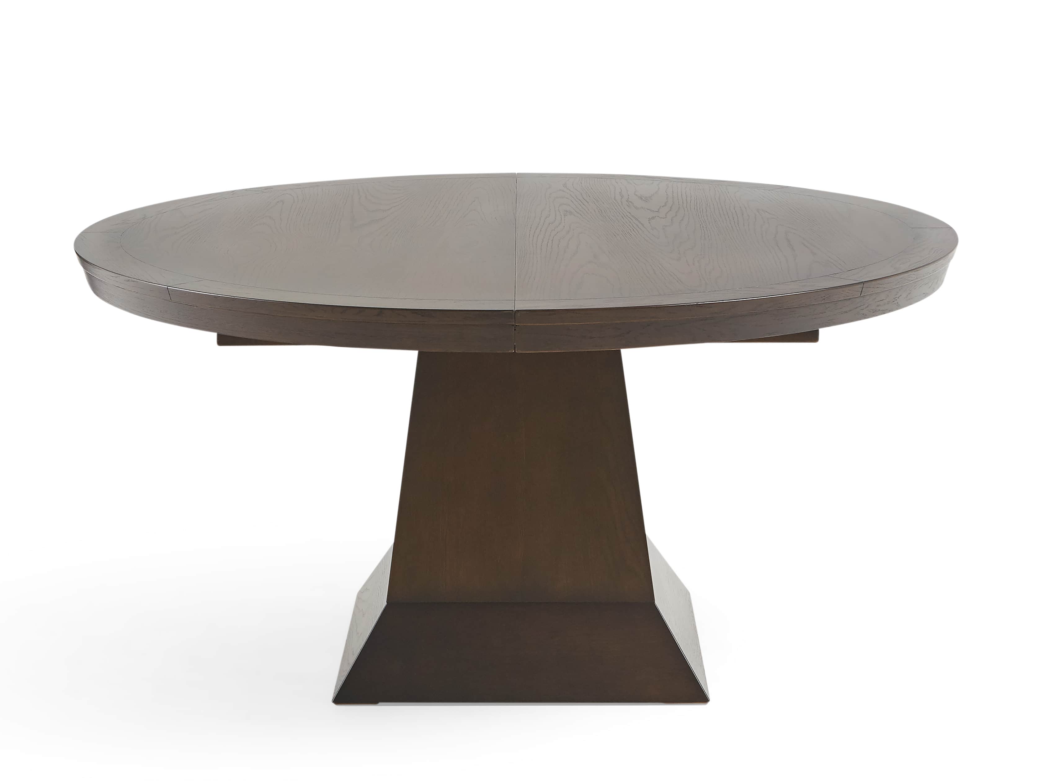 Leighton 62" Round Dining Table In Burnished Brown