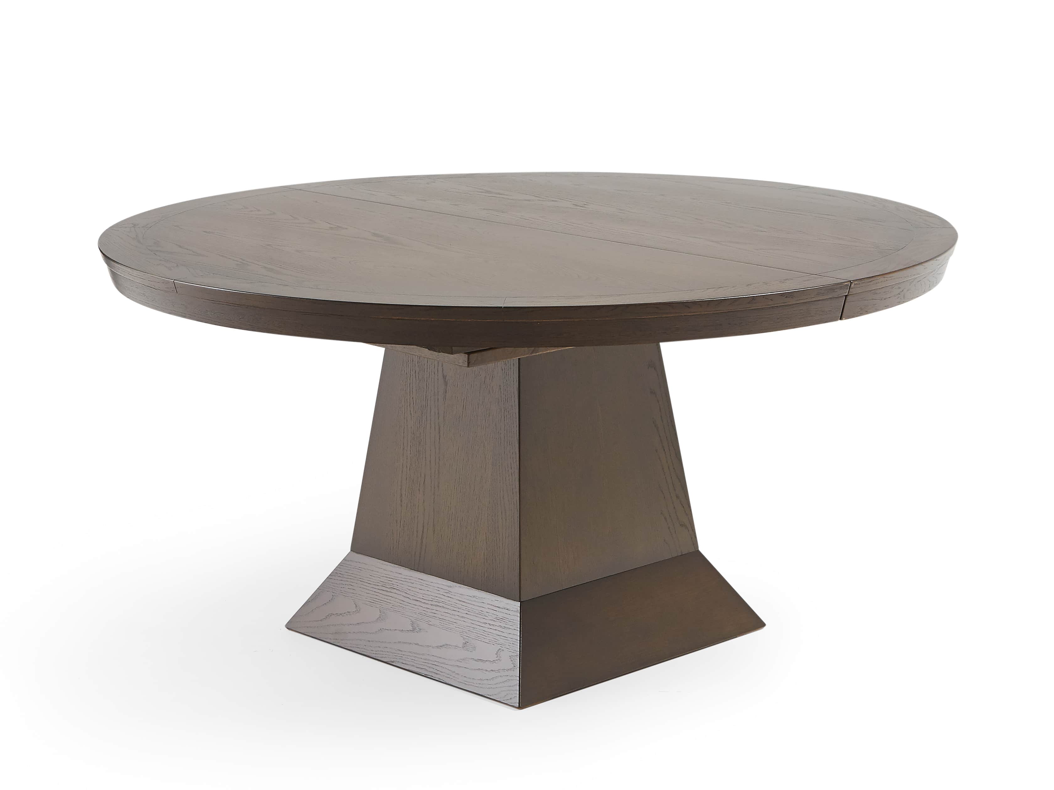 Leighton 62" Round Dining Table In Burnished Brown