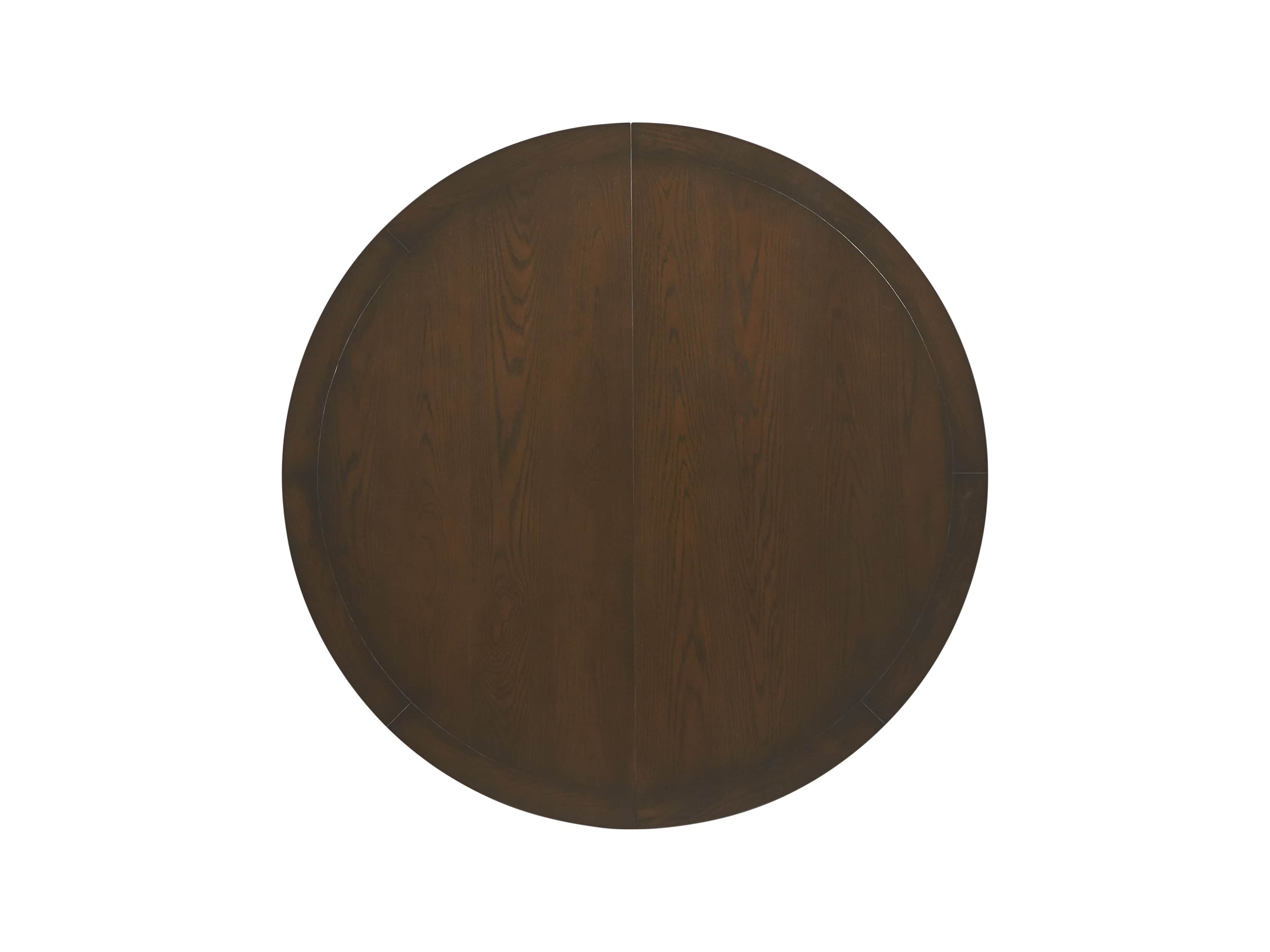 Leighton 62" Round Dining Table In Burnished Brown