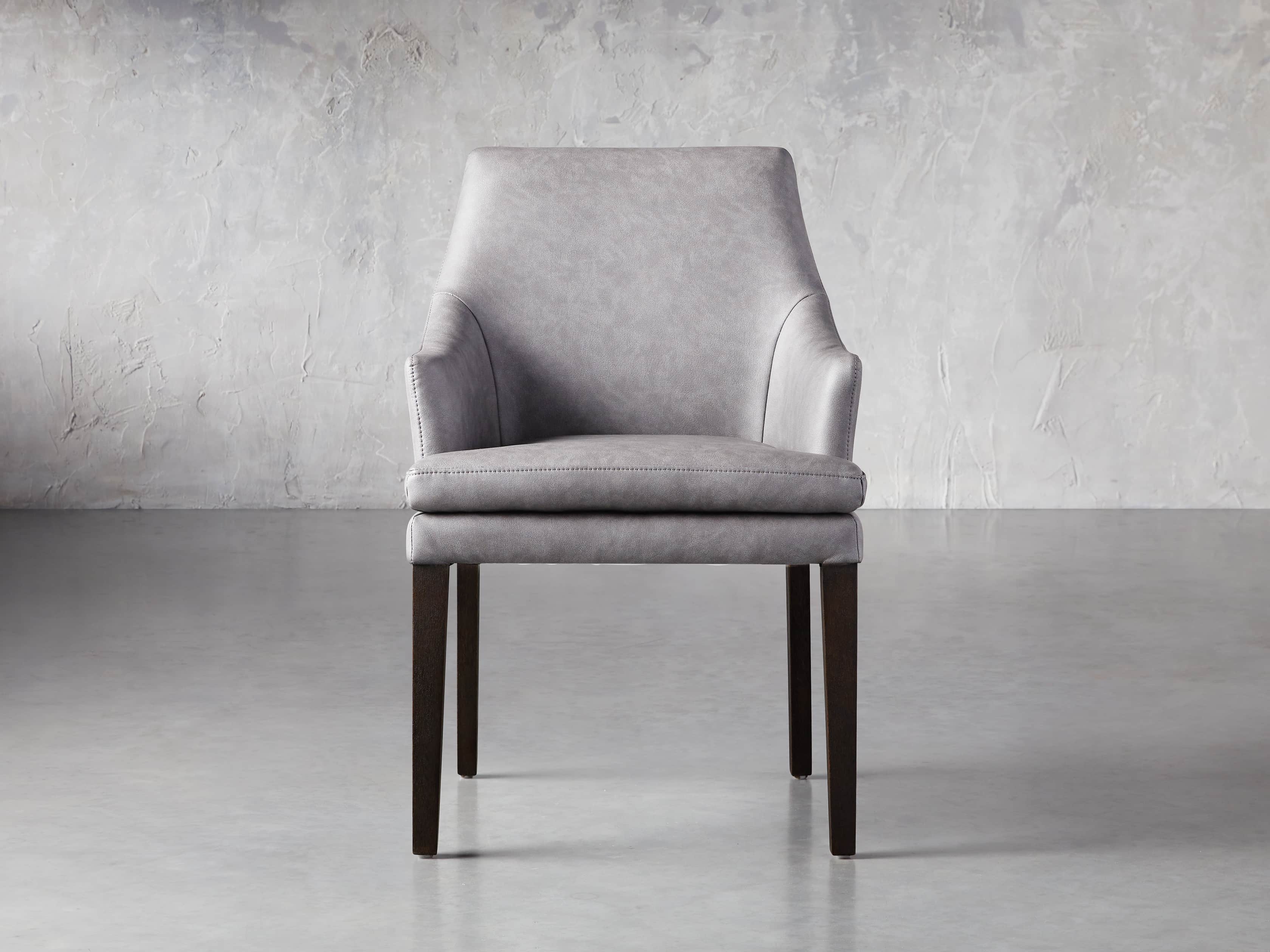 View the Lunden Faux Leather Dining Armchair | Variant: DRIFT