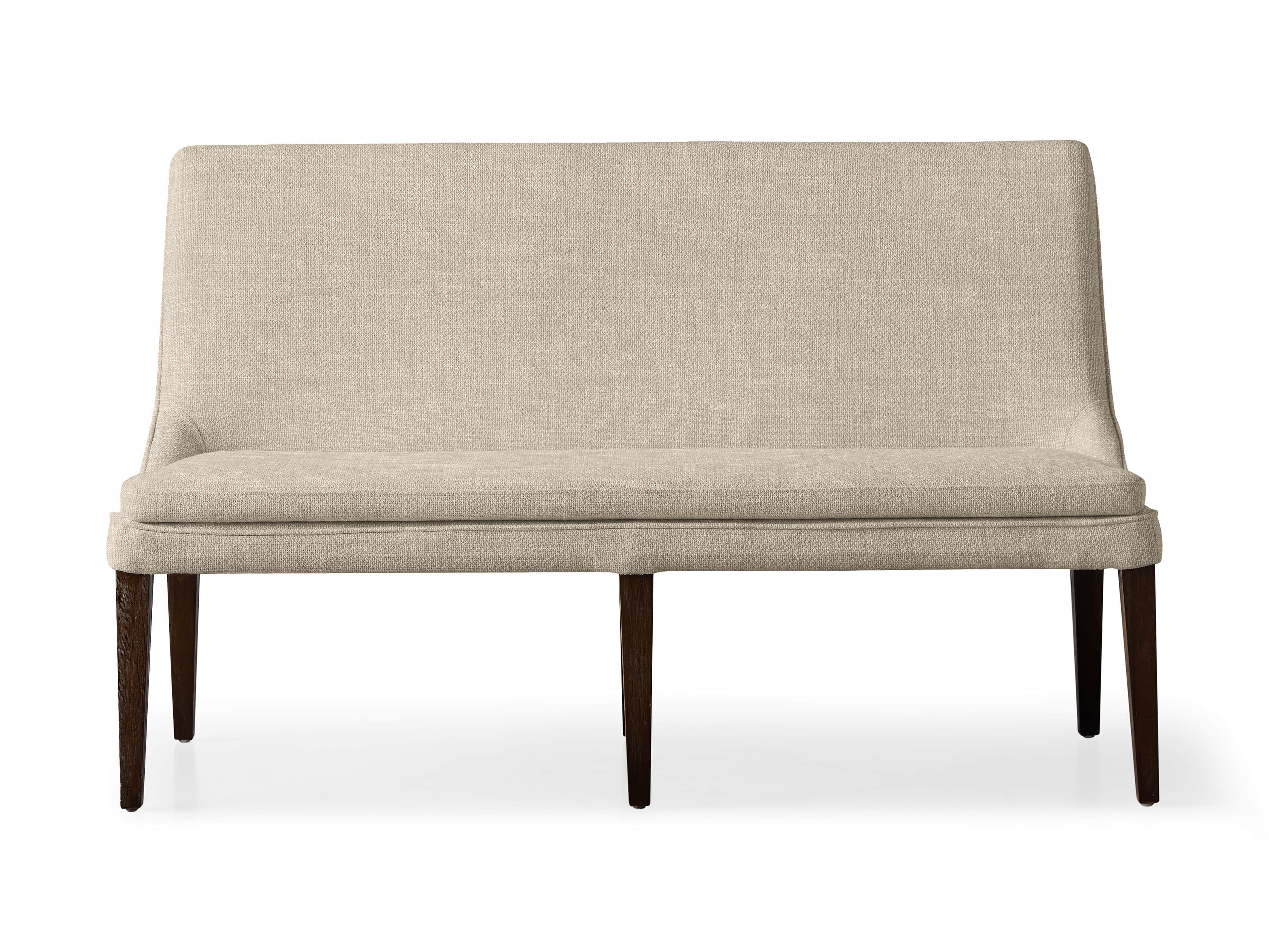 Lunden 25" Bench in Crypton Nomad Linen, slide 2 of 2