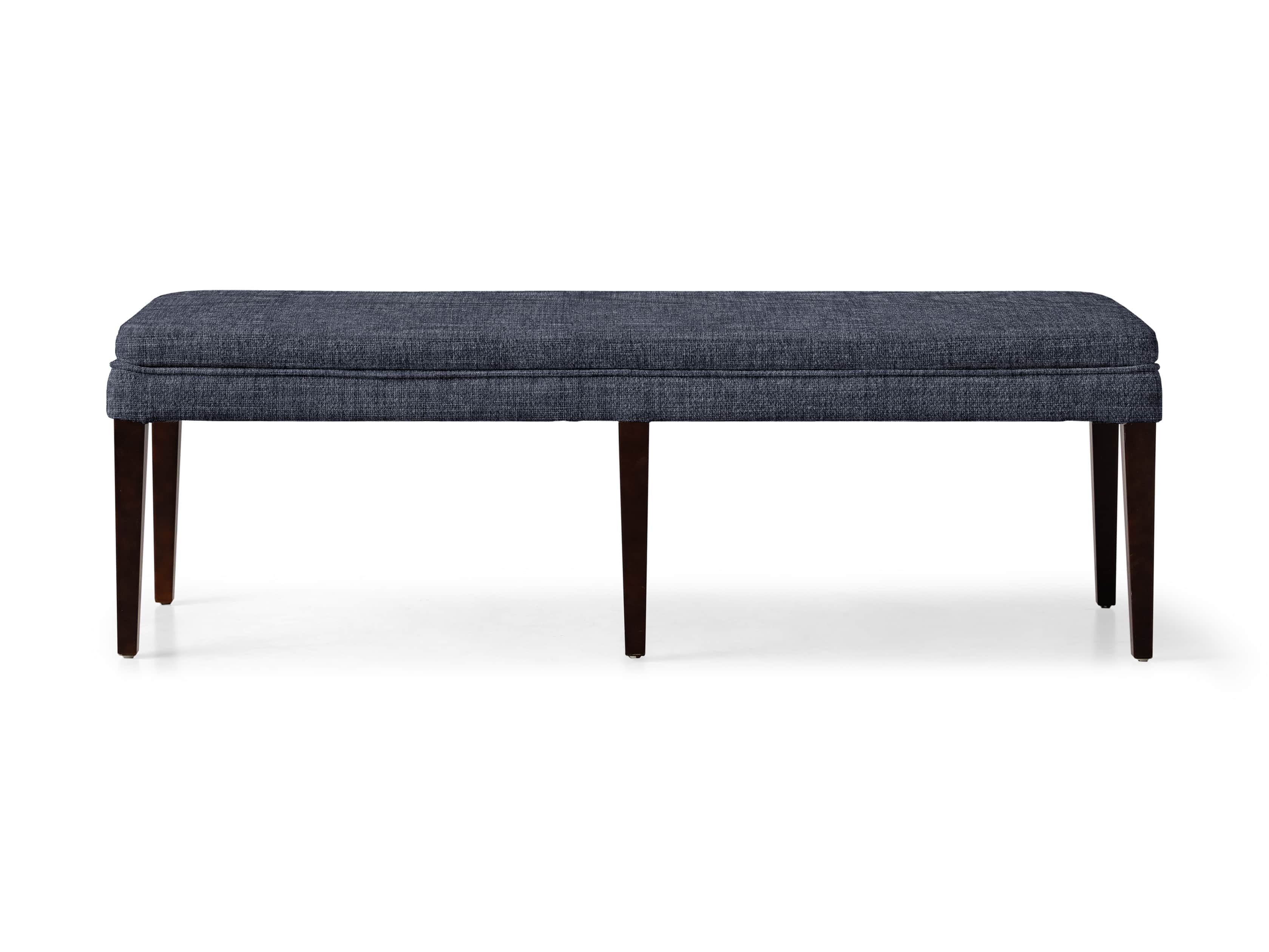 Lunden 18" Backless Bench in Crypton Nomad Navy, slide 2 of 2