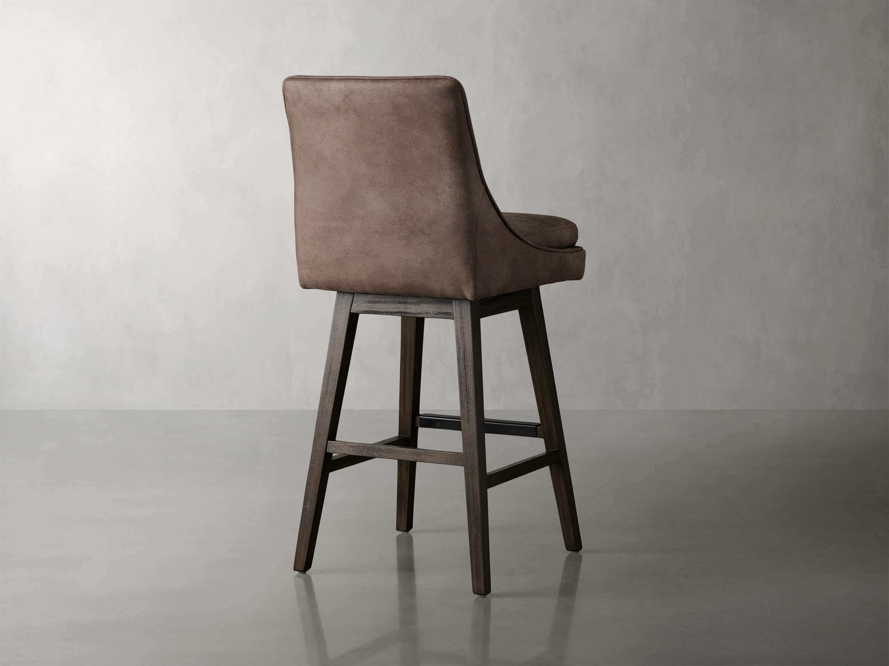 Arhaus leather bar online stools