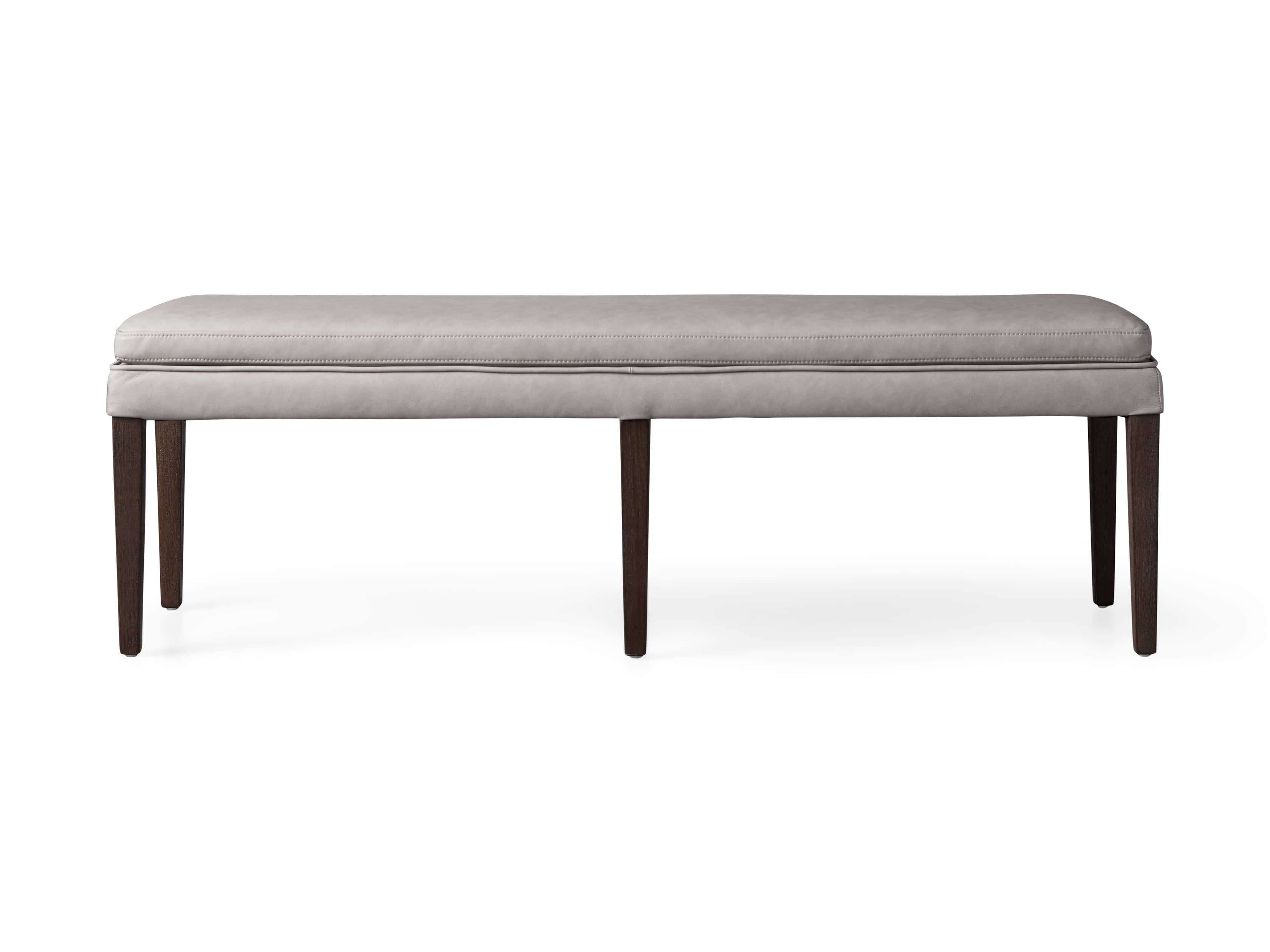 Lunden 60" Blackless Bench in Faux Drift, slide 4 of 4