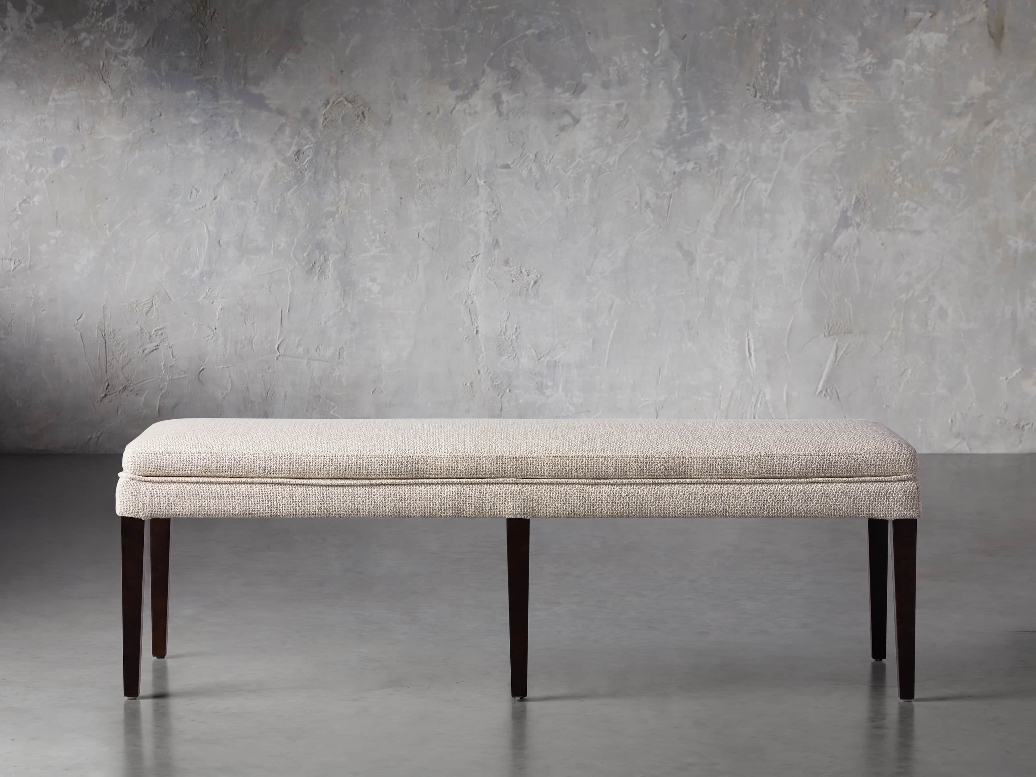 Lunden 60" Blackless Bench in Stucco, slide 2 of 8