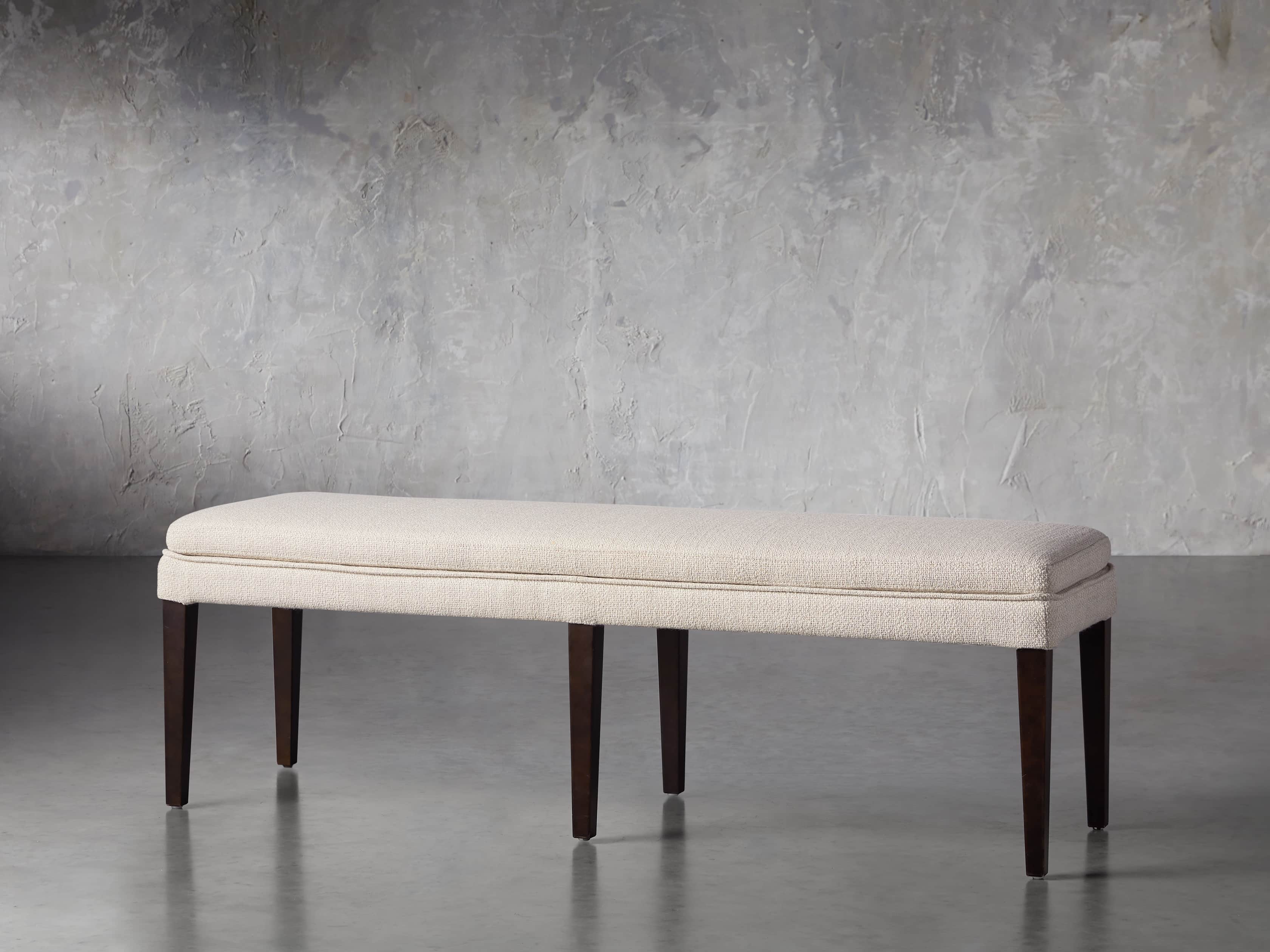 Lunden 60" Blackless Bench in Stucco, slide 3 of 8