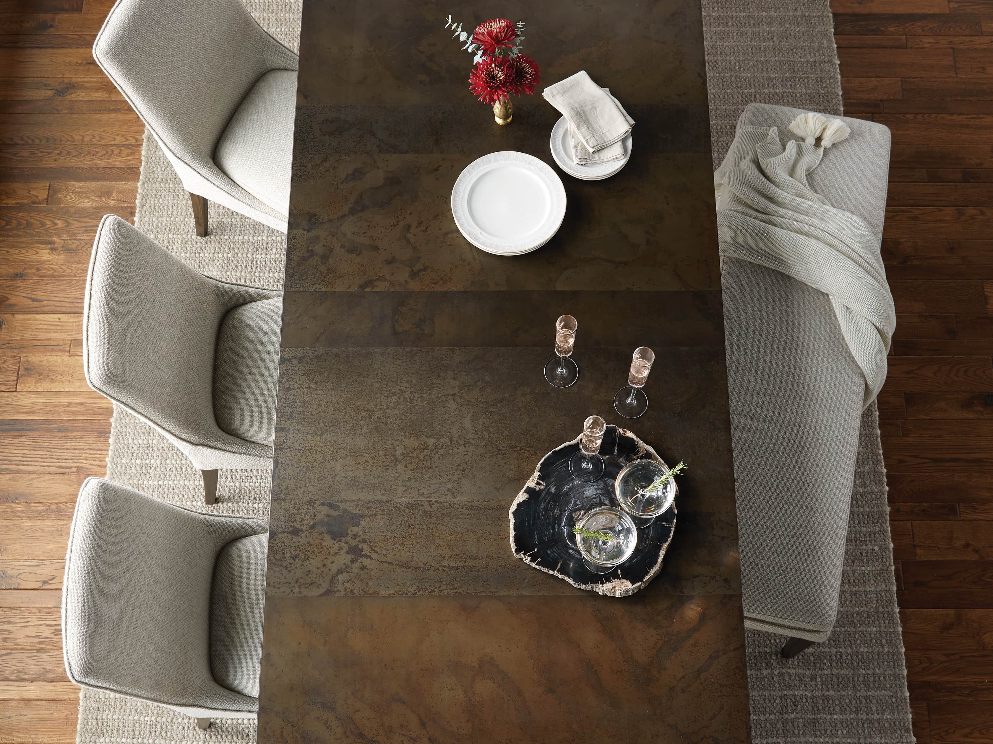 Lunden 60" Blackless Bench in Stucco, slide 7 of 8