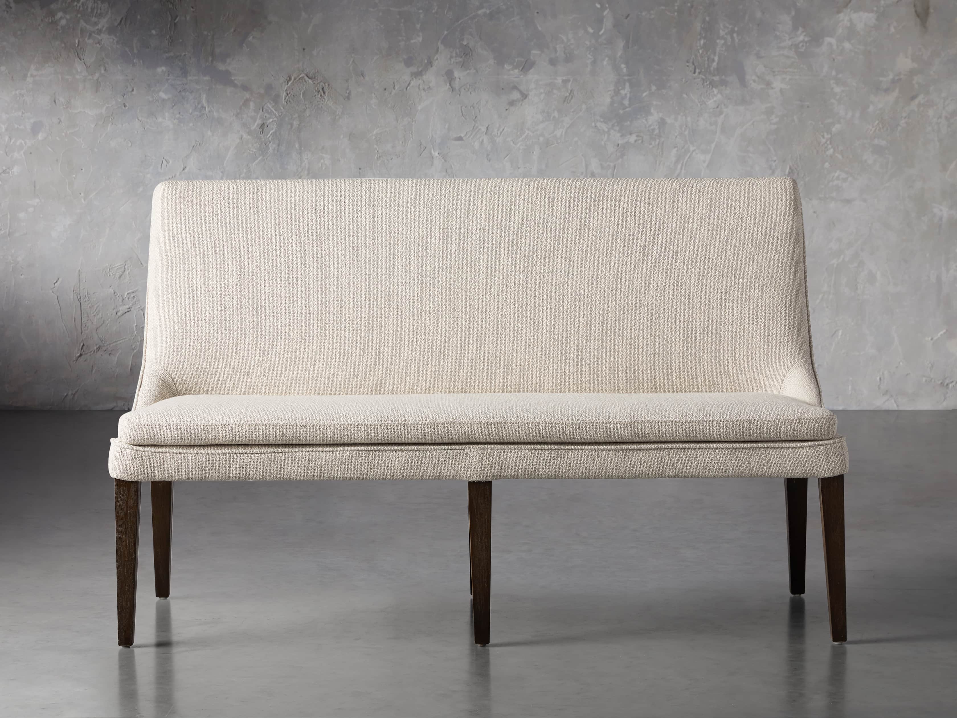 Lunden 60" Upholstered Bench in Moto Stucco, slide 1 of 5