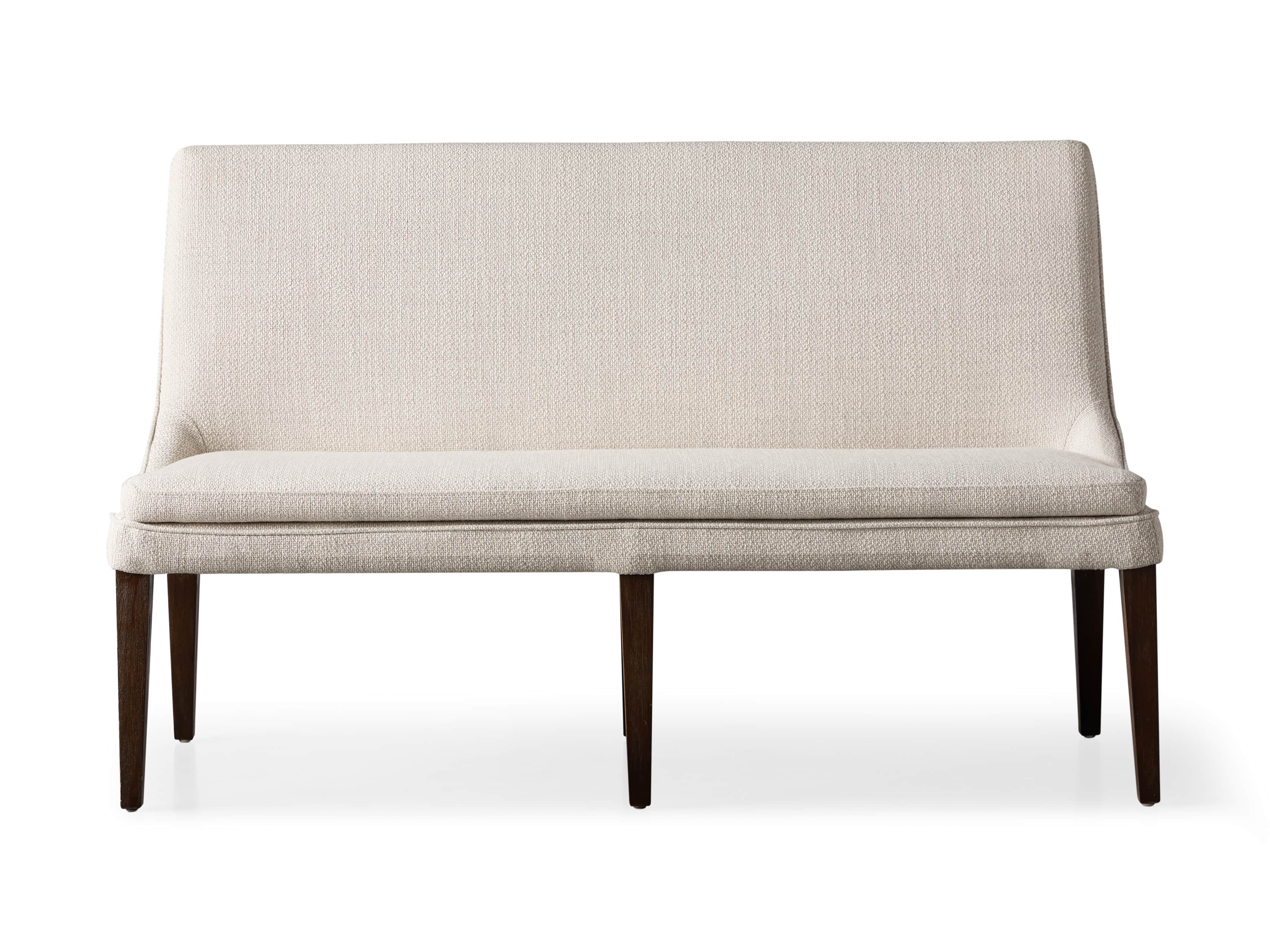 Lunden 60" Upholstered Bench in Moto Stucco, slide 5 of 5
