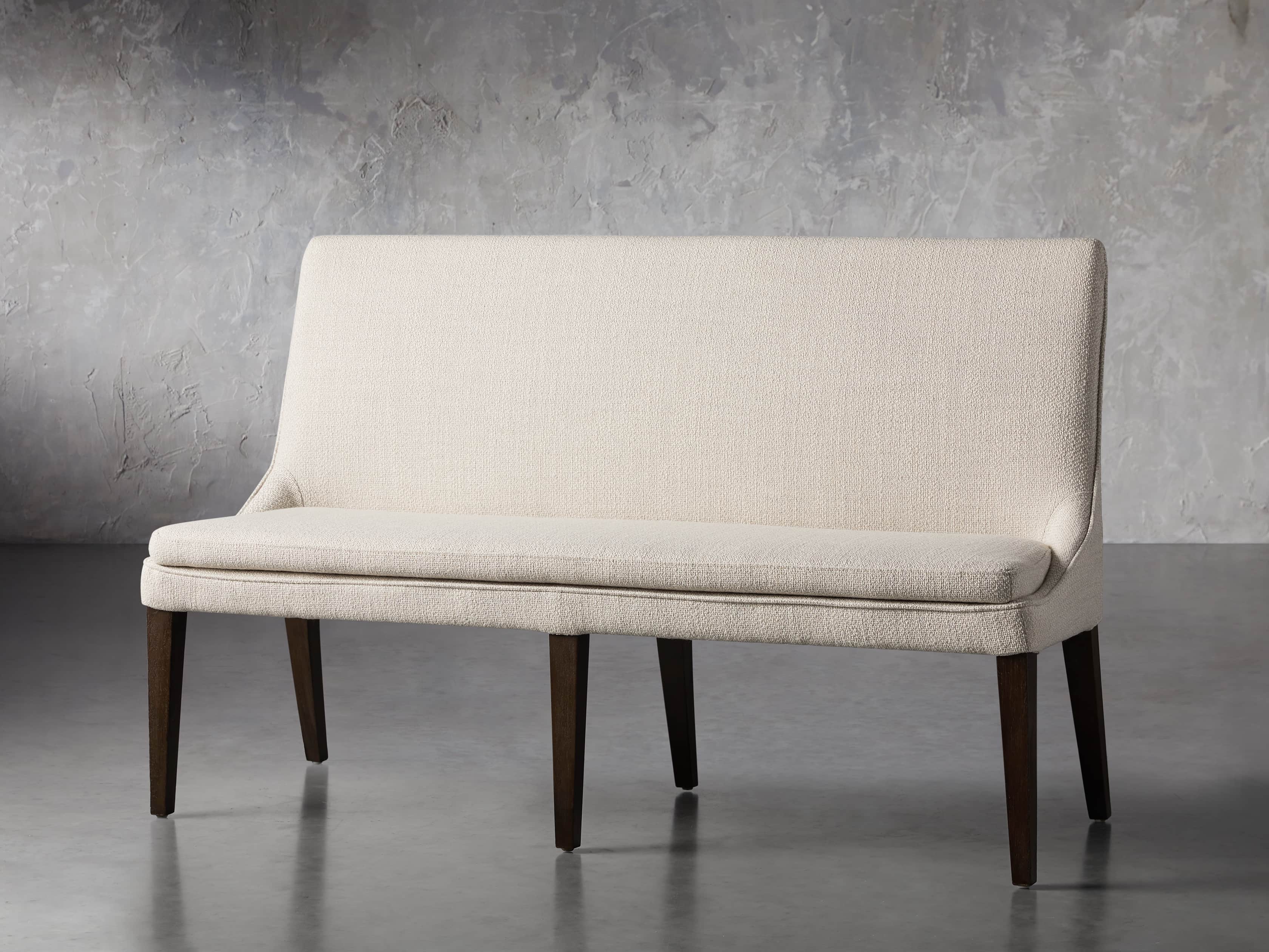 Lunden 60" Upholstered Bench in Moto Stucco, slide 2 of 5