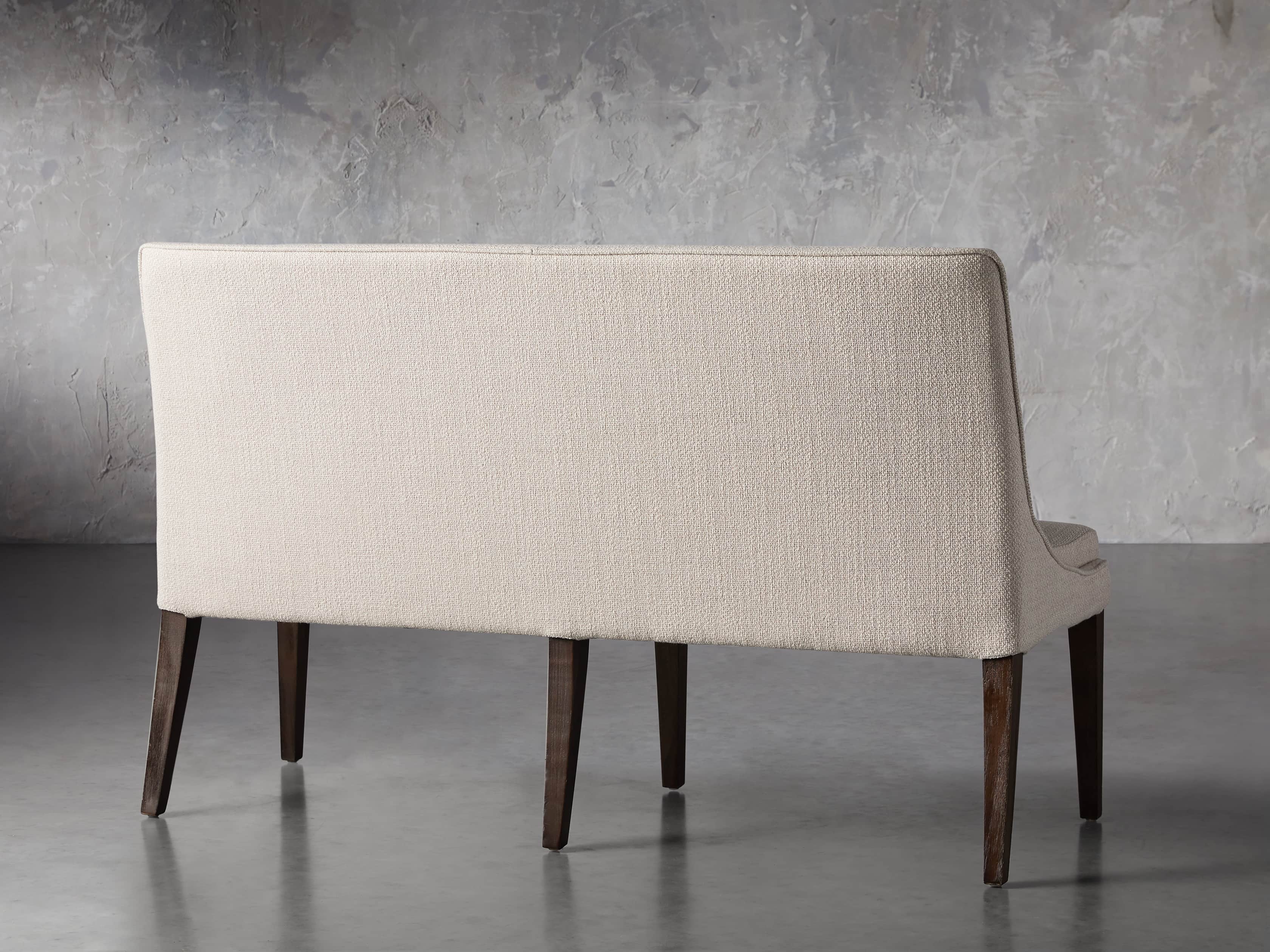 Lunden 60" Upholstered Bench in Moto Stucco, slide 3 of 5