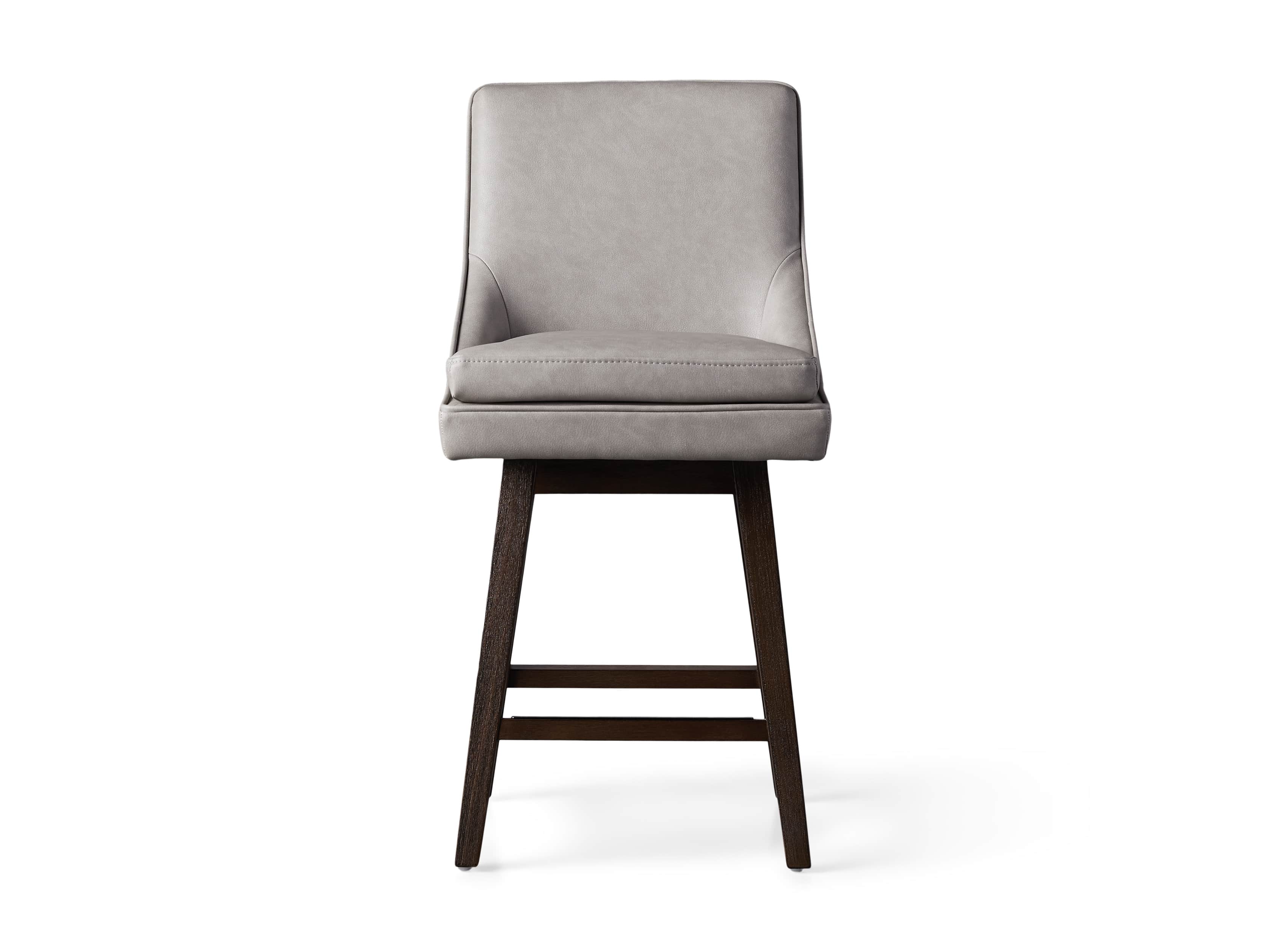 Lunden Faux Leather 19" Swivel Counter Stool in Faux Drift, slide 7 of 8