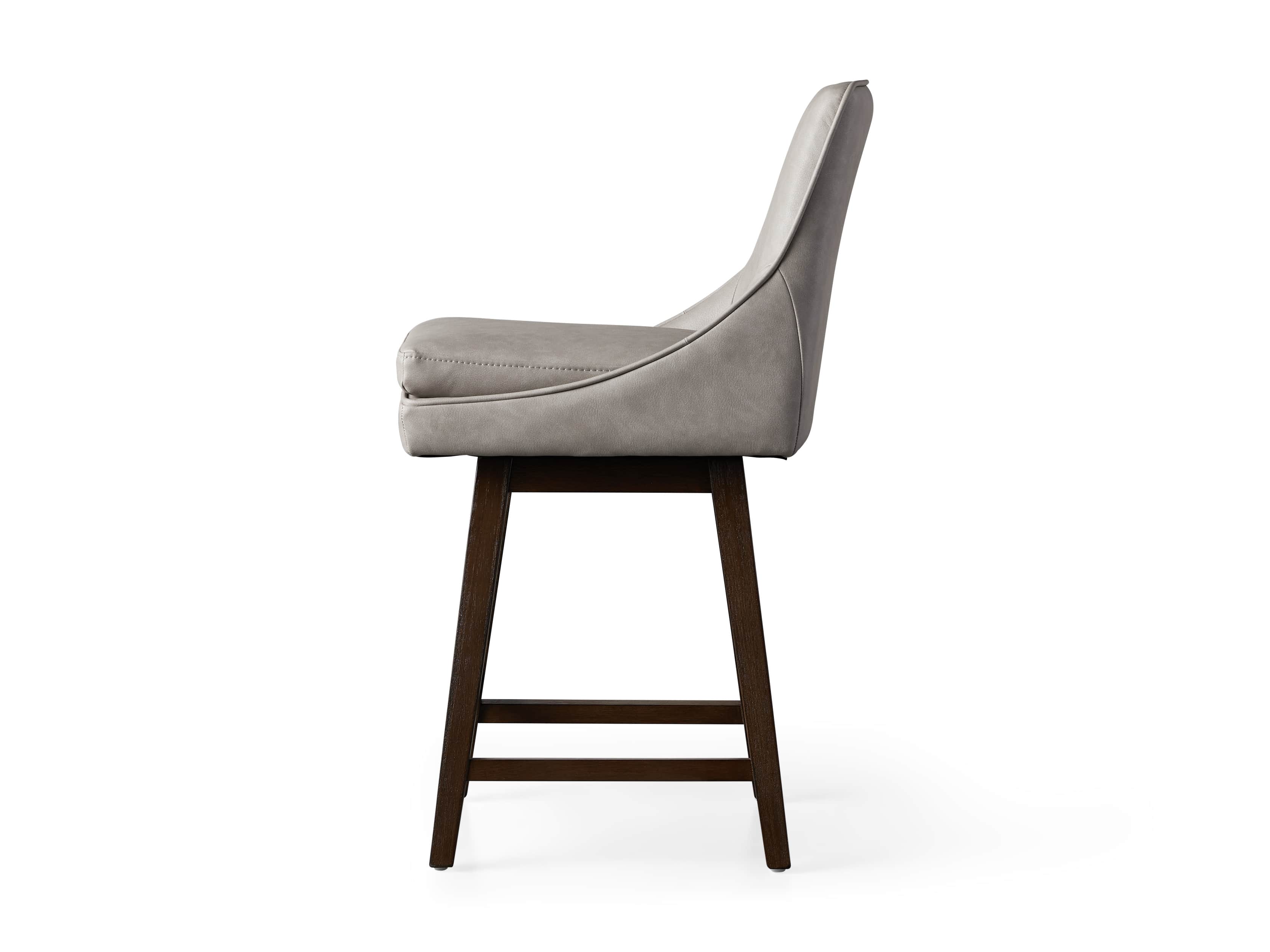 Lunden Faux Leather 19" Swivel Counter Stool in Faux Drift, slide 8 of 8