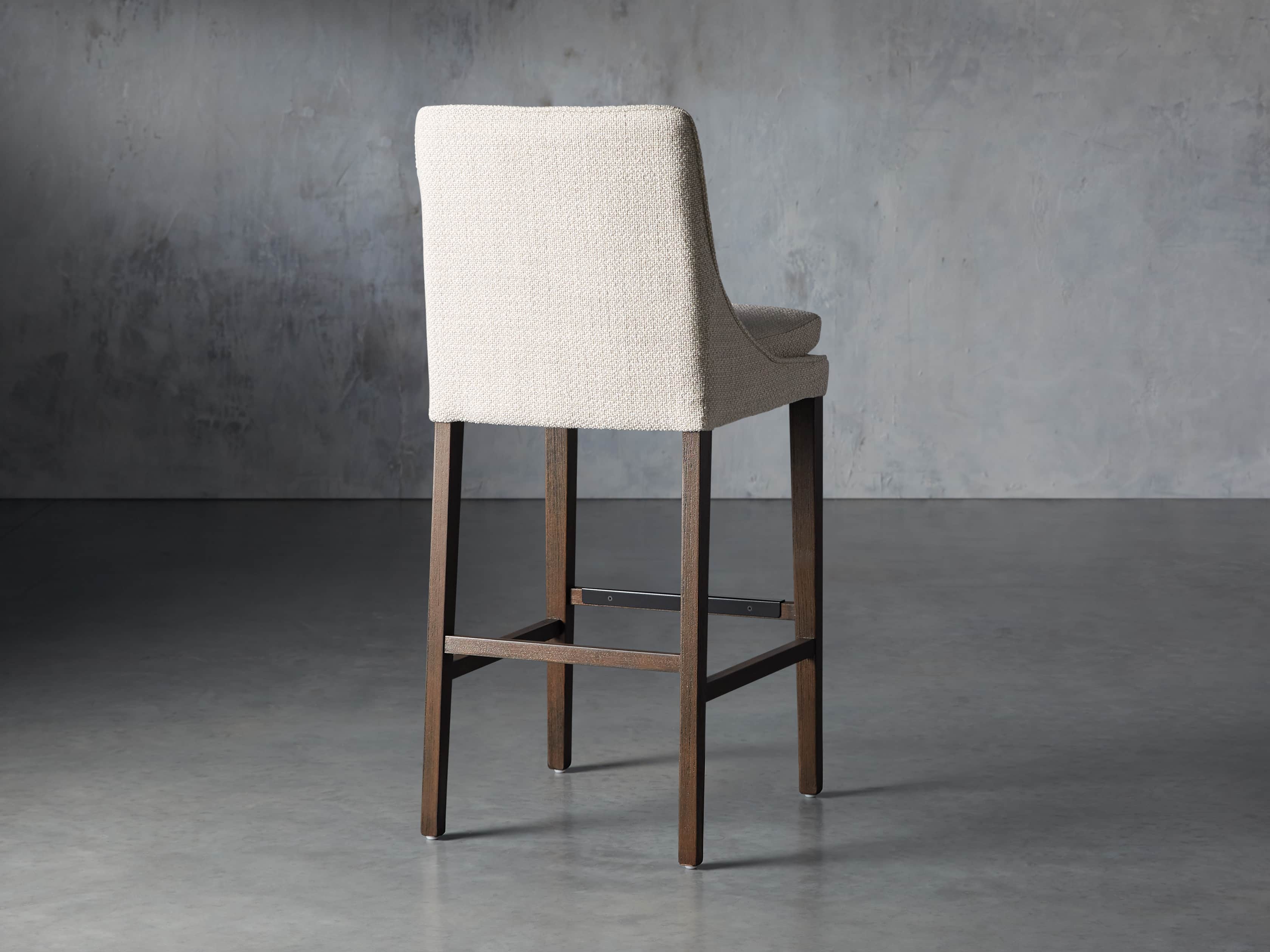 Lunden Upholstered Barstool in Moto Stucco, slide 4 of 9