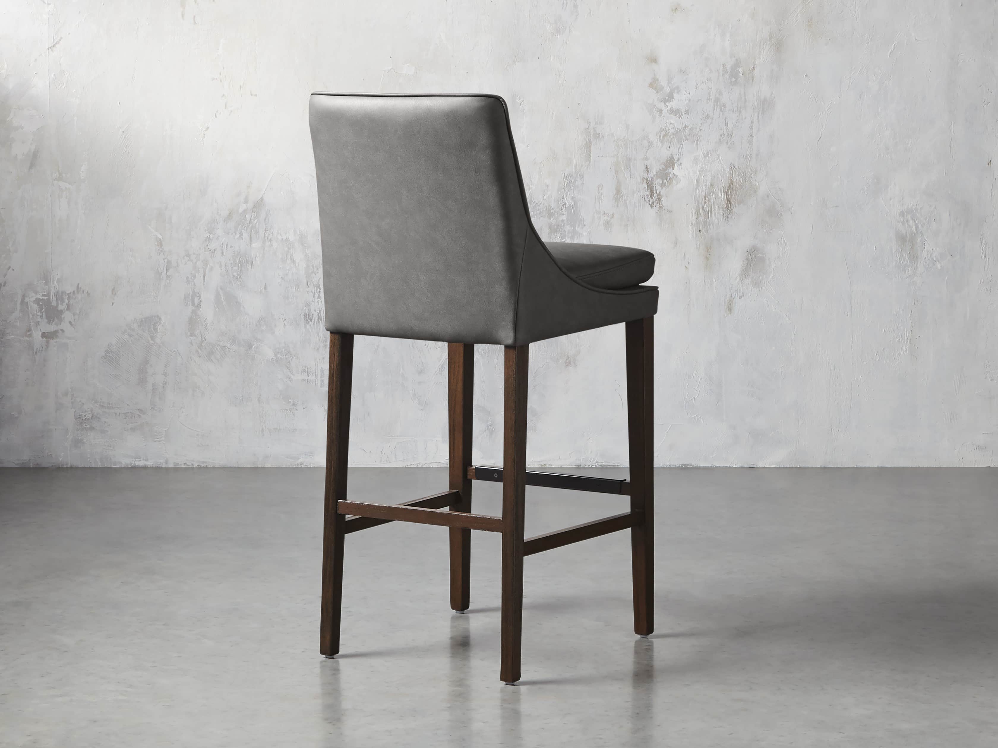 Lunden Faux Leather 19" Barstool, slide 4 of 8