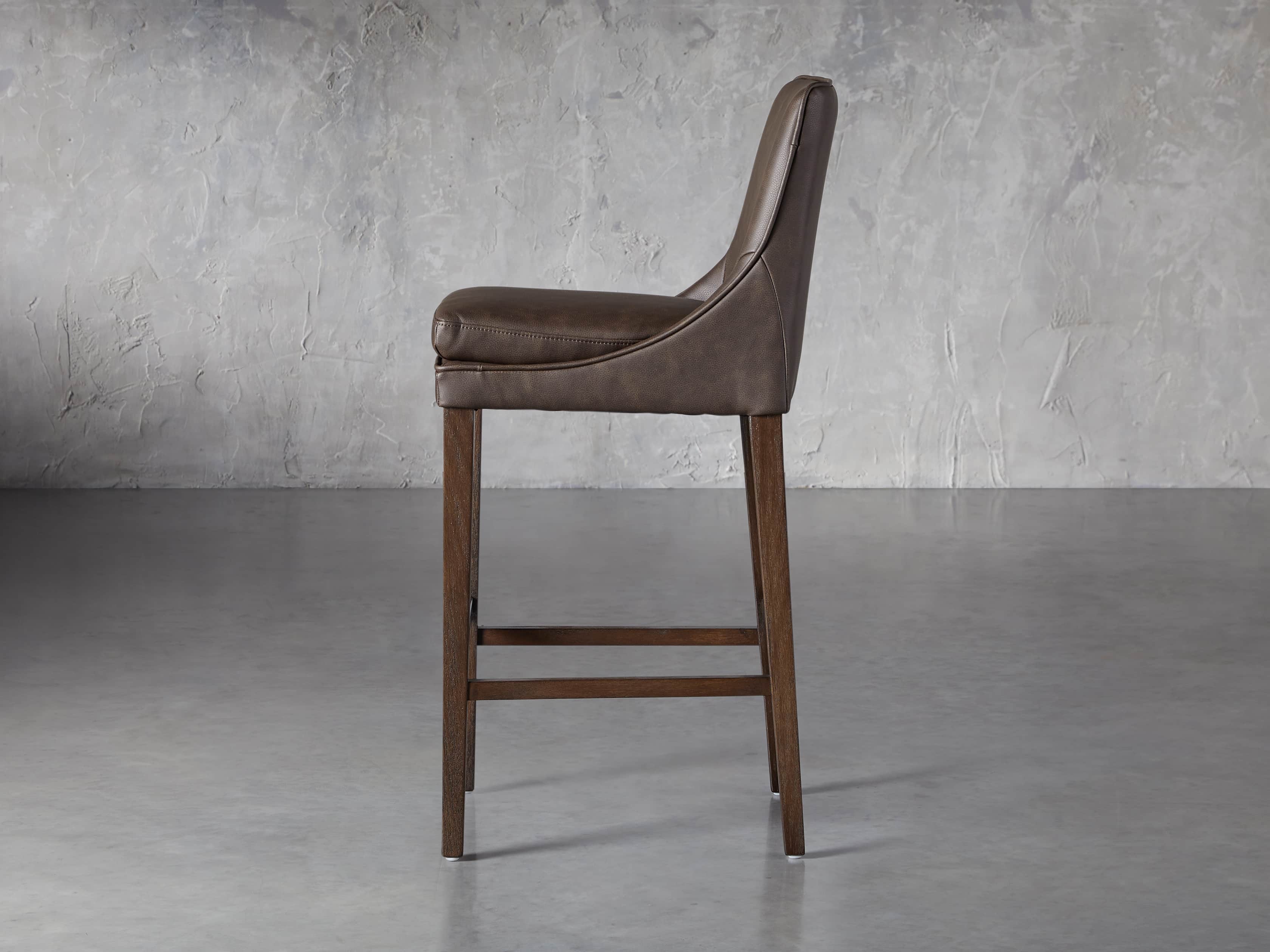 Lunden Faux Leather Dining Side Chair in Espresso, slide 3 of 7