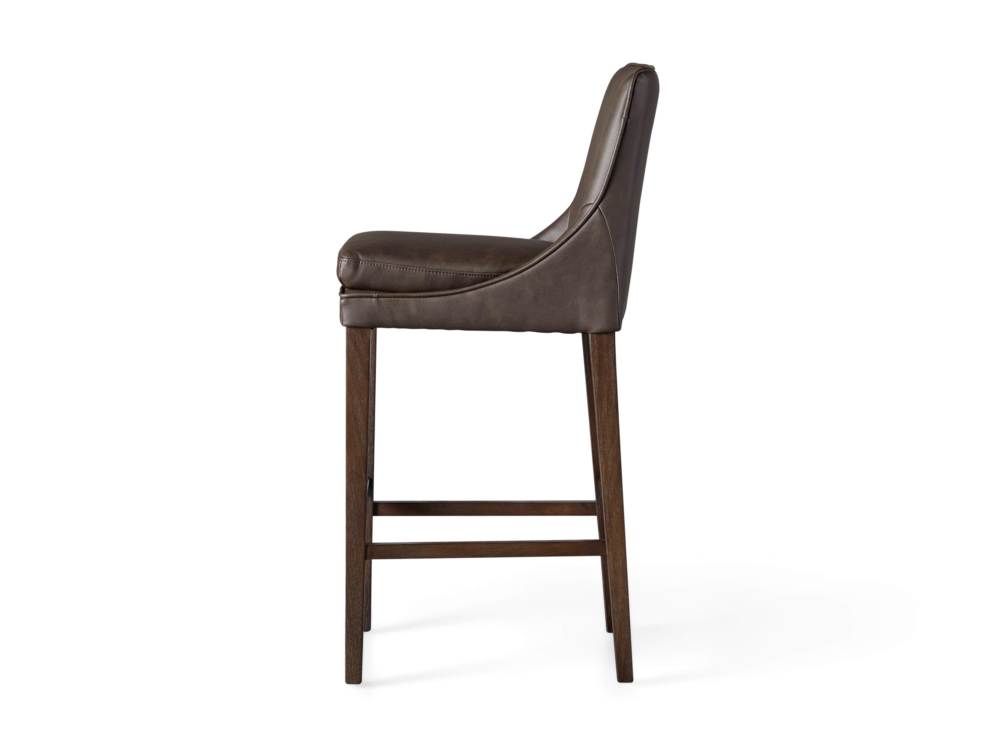 Lunden Faux Leather Dining Side Chair in Espresso, slide 7 of 7