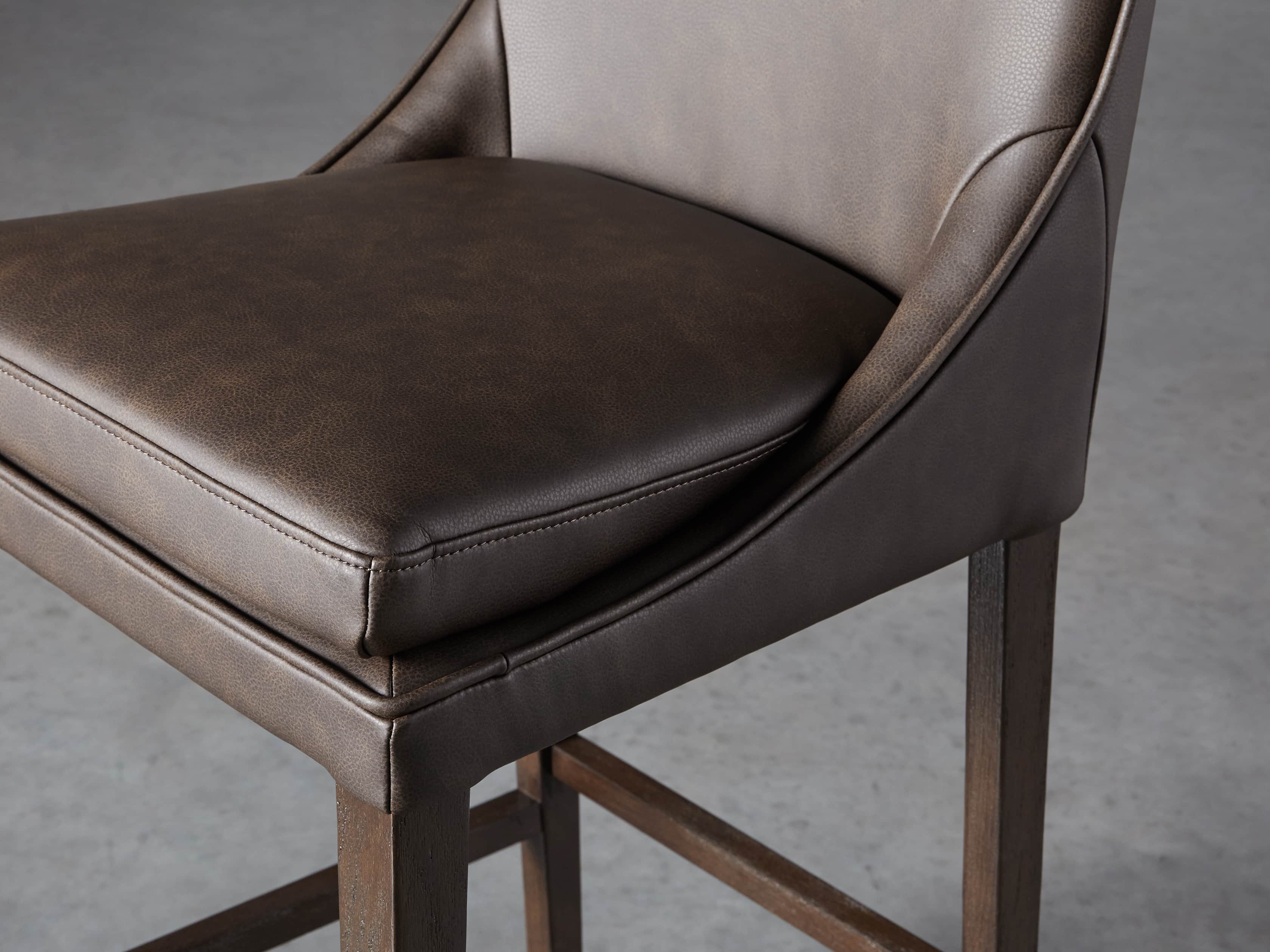 Lunden Faux Leather Dining Side Chair in Espresso, slide 5 of 7