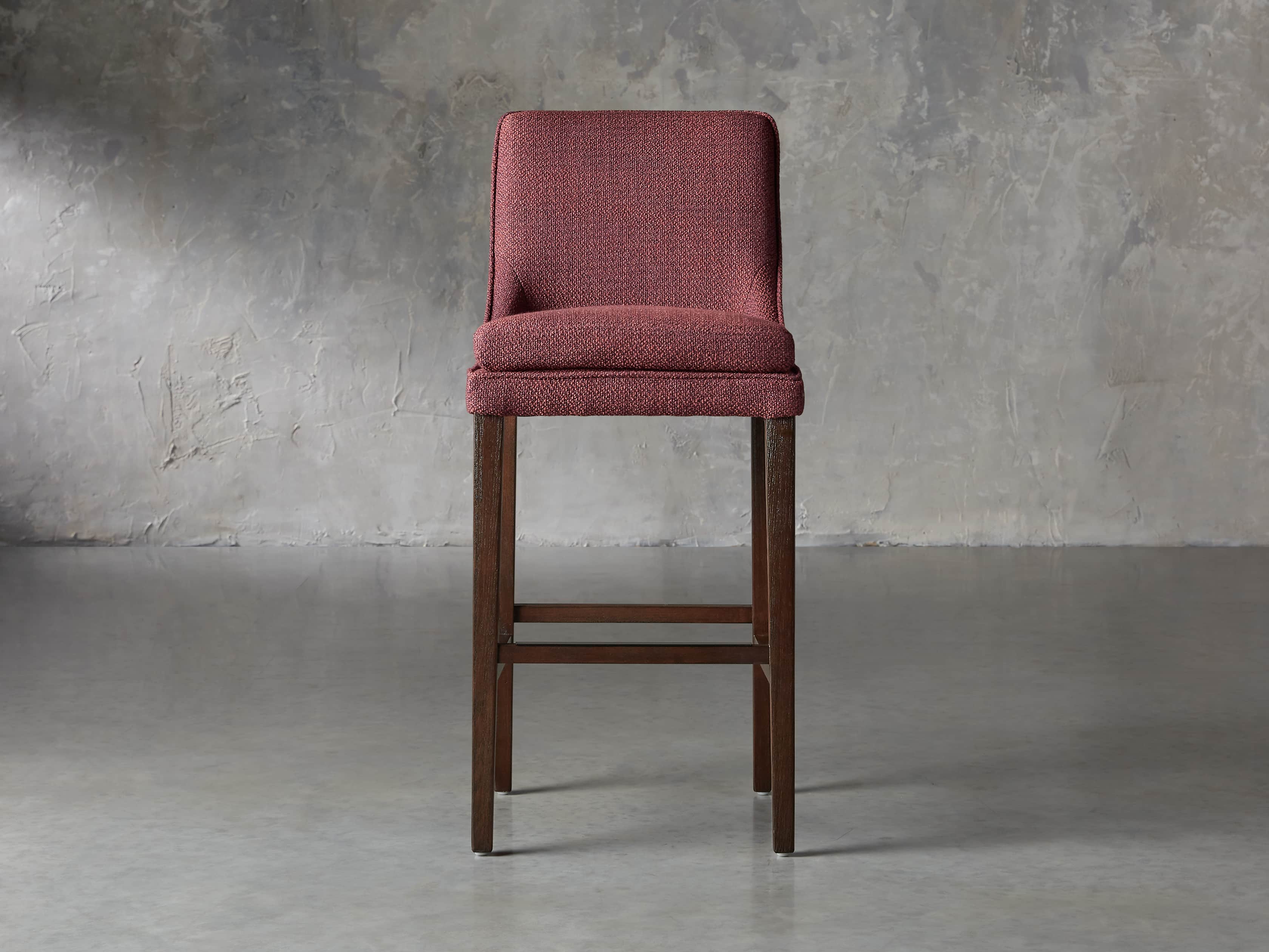 Lunden Upholstered 19" Barstool in Moto Imperial