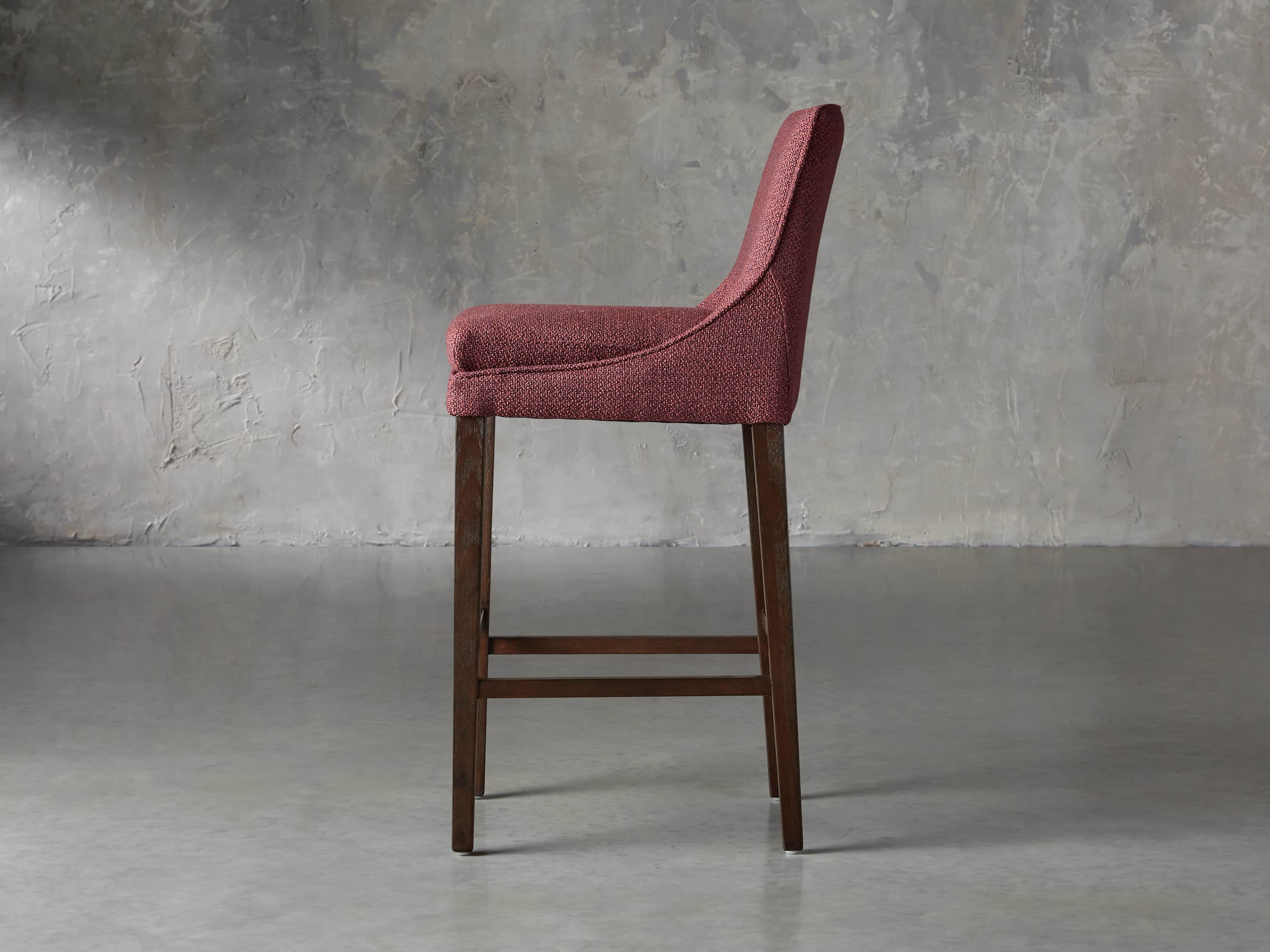 Lunden Upholstered 19" Barstool in Moto Imperial