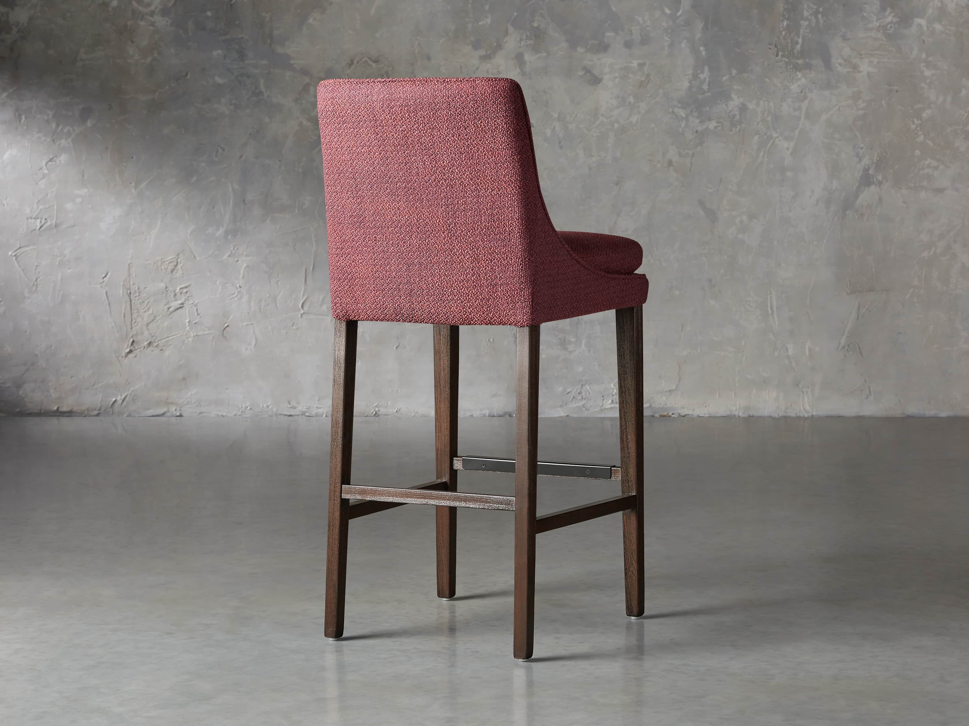 Lunden Upholstered 19" Barstool in Moto Imperial