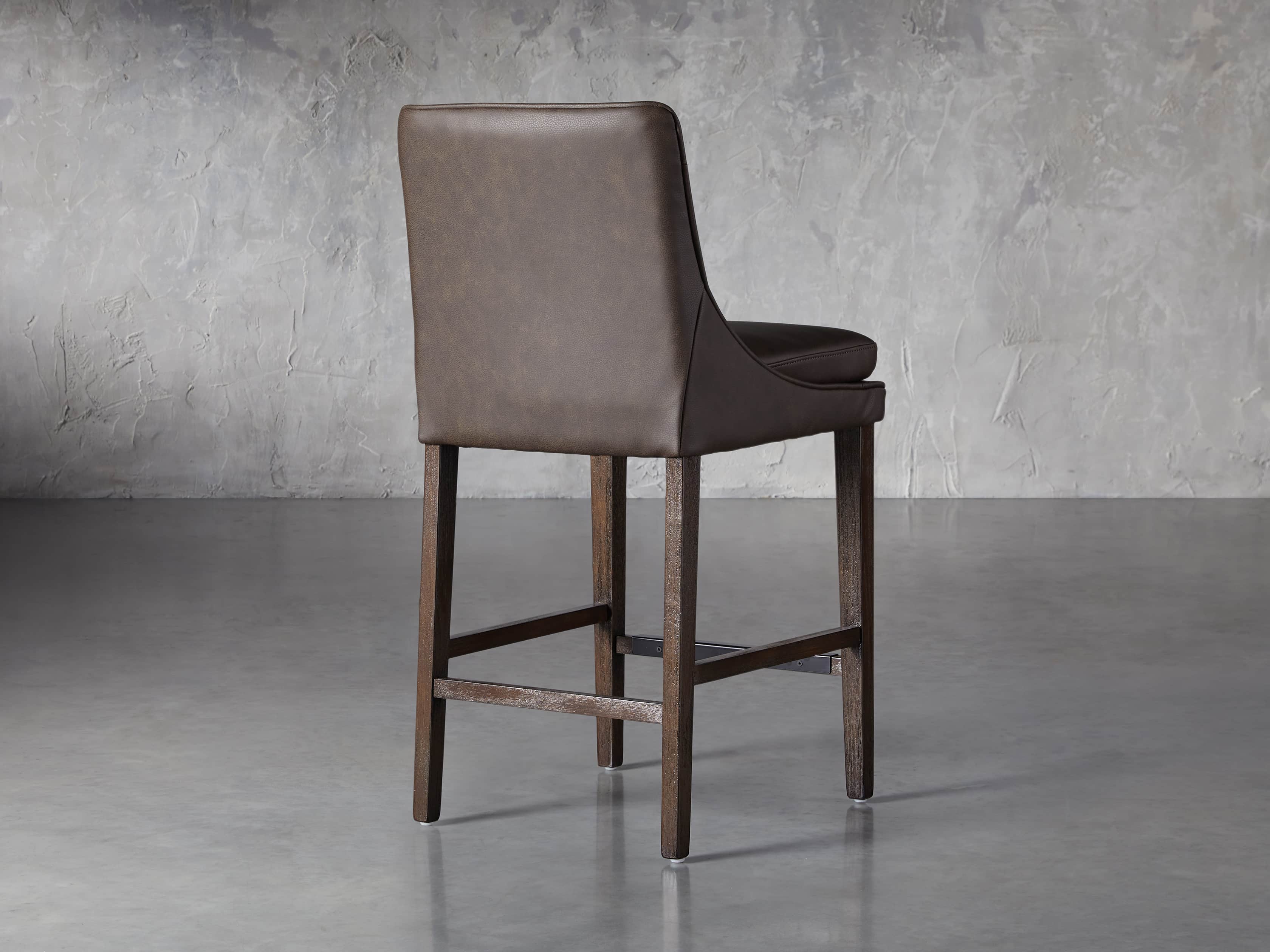 Lunden Faux Leather Counterstool in Espresso, slide 4 of 6