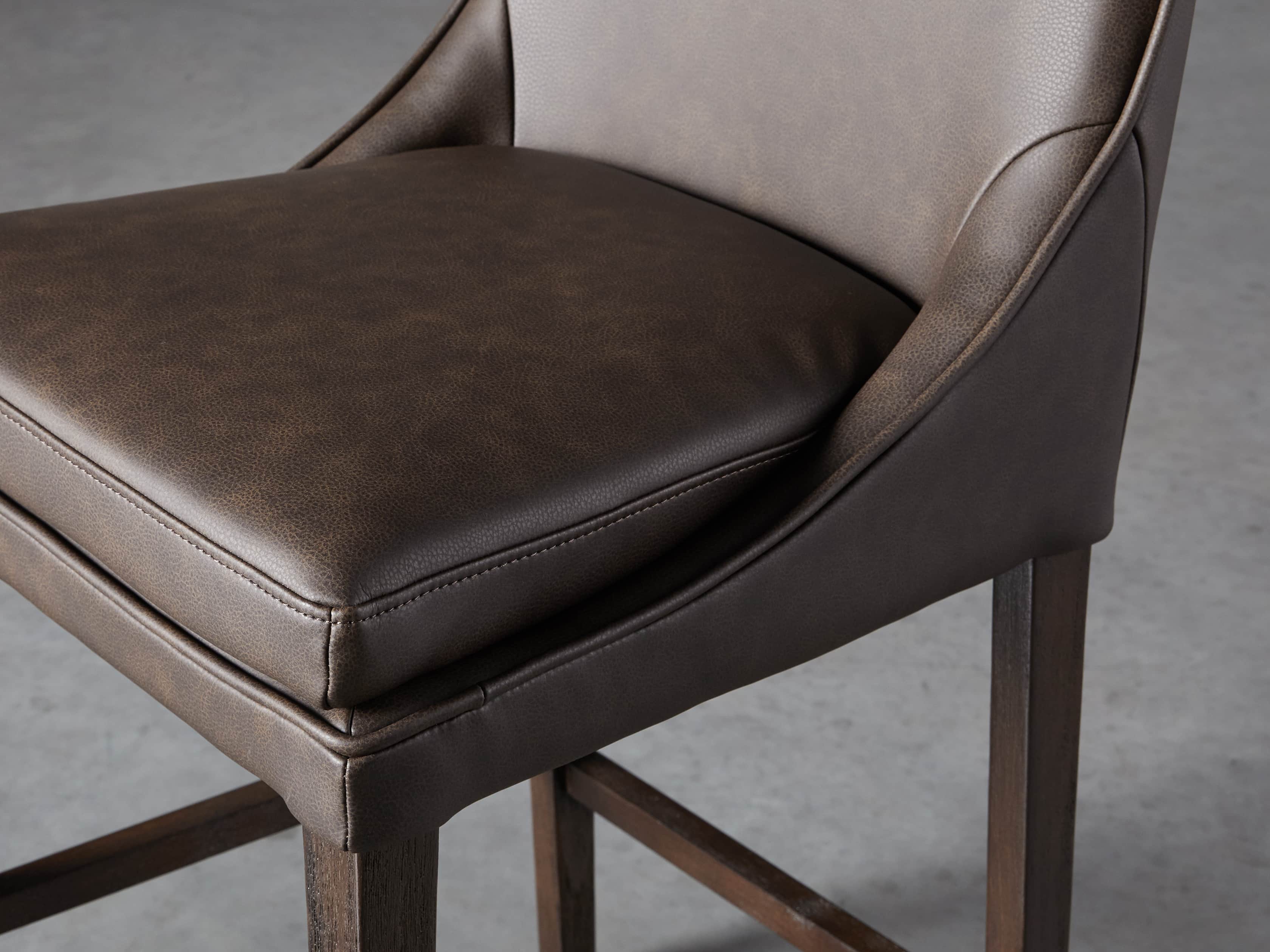 Lunden Faux Leather Counterstool in Espresso, slide 5 of 6