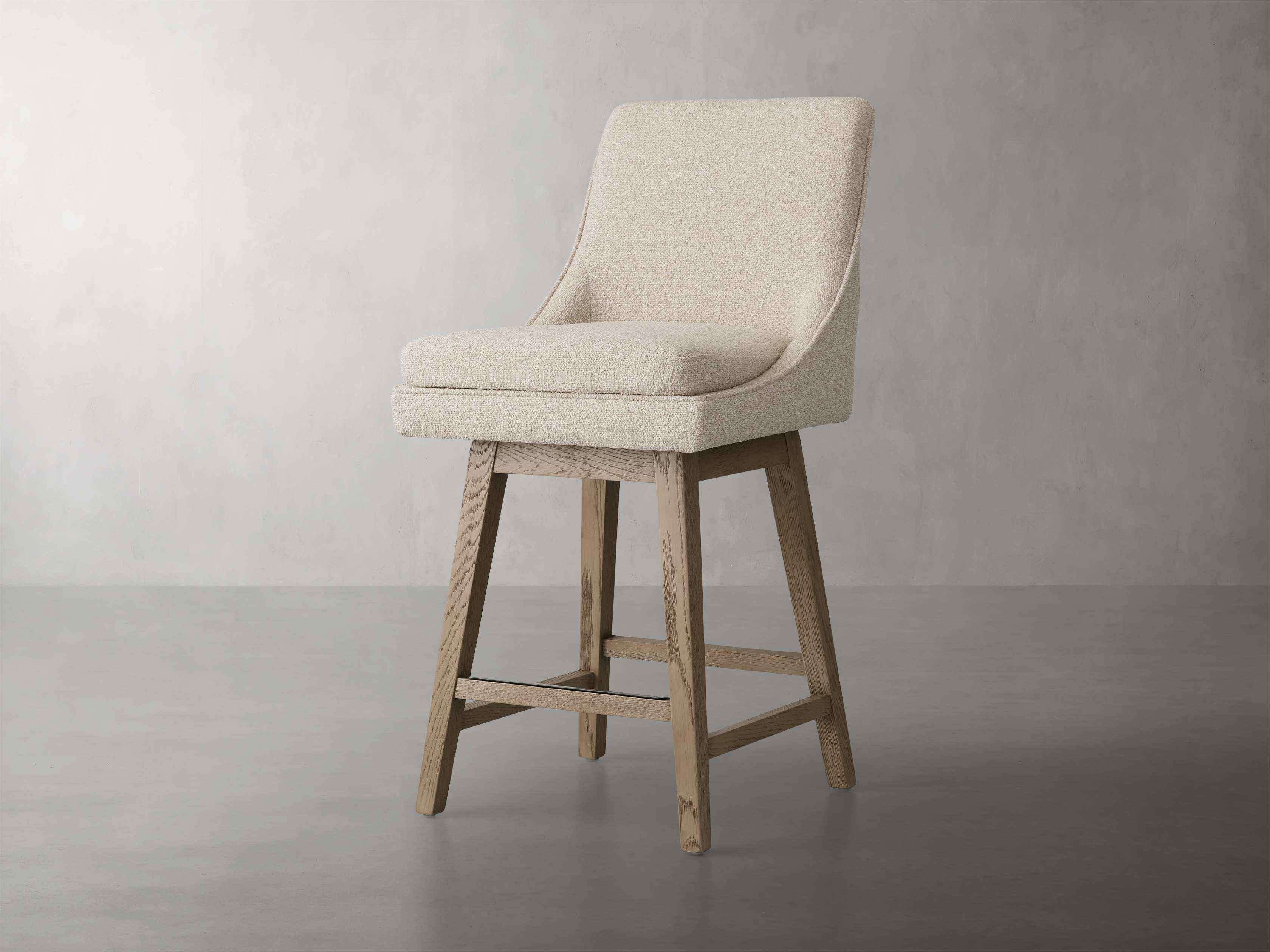 Lunden Swivel Stool in Fawn