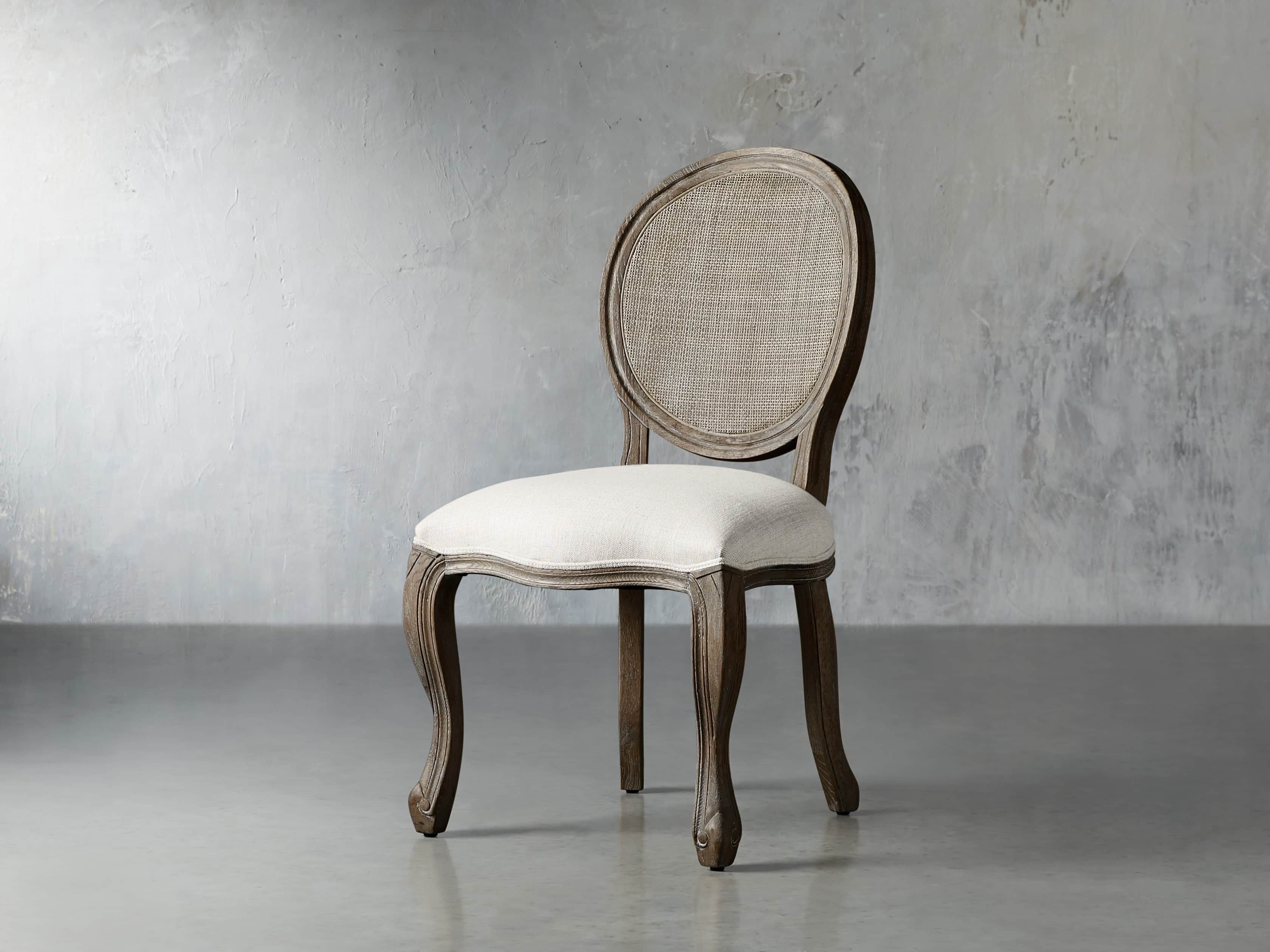 Margot Cane Back Dining Side Chair in Cinder, slide 2 of 8
