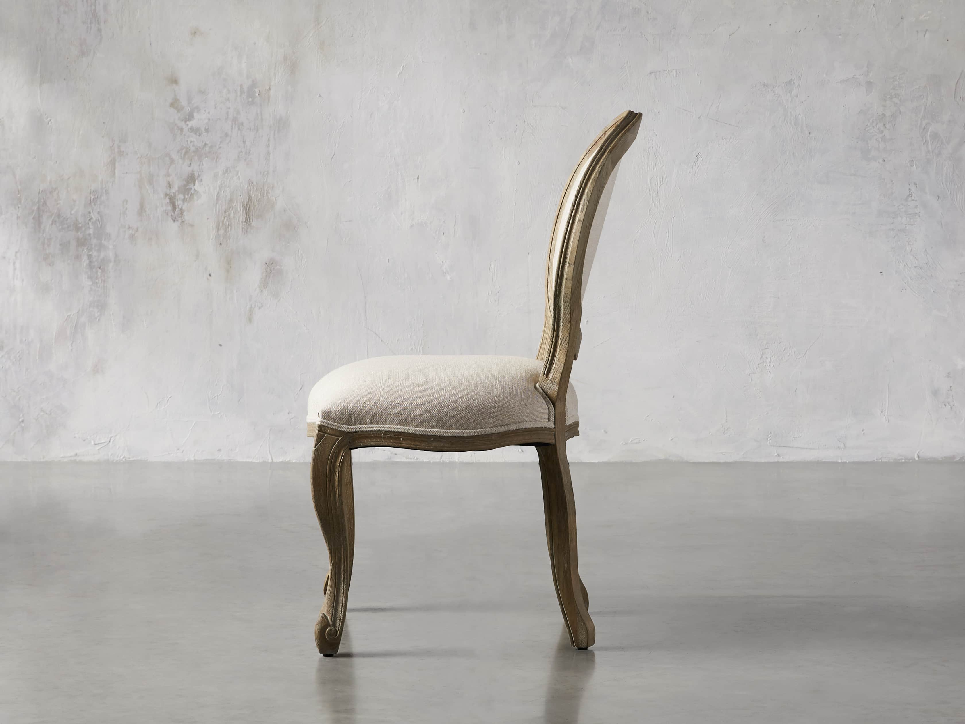 Margot Upholstered Dining Side Chair in Weathered, slide 2 of 6