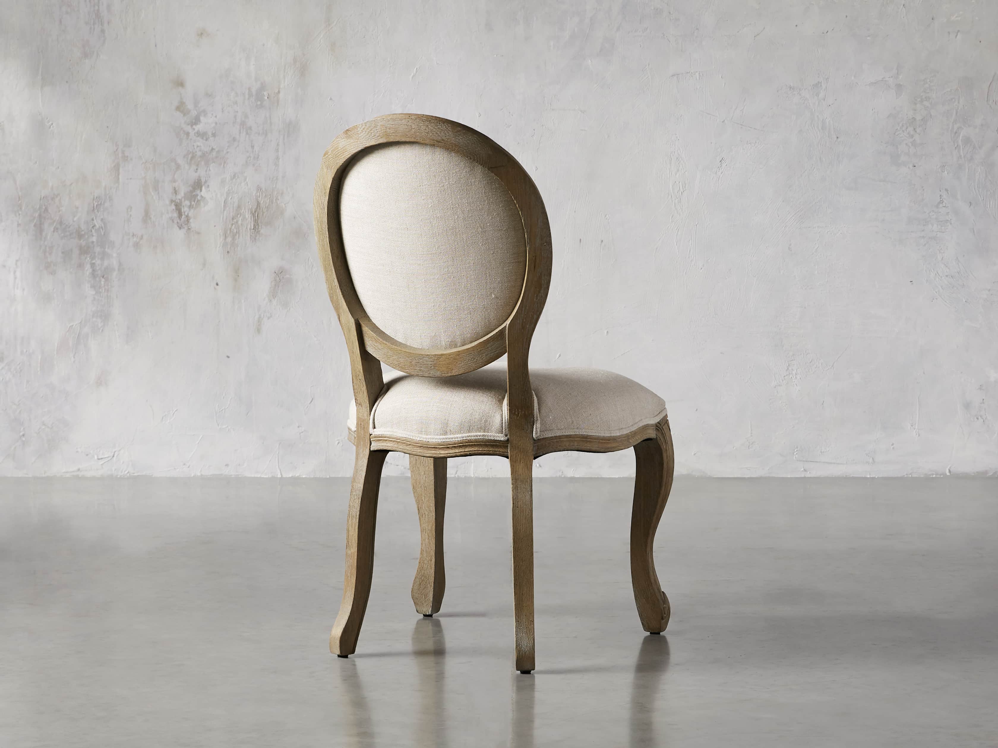 Margot Upholstered Dining Side Chair in Weathered, slide 4 of 6