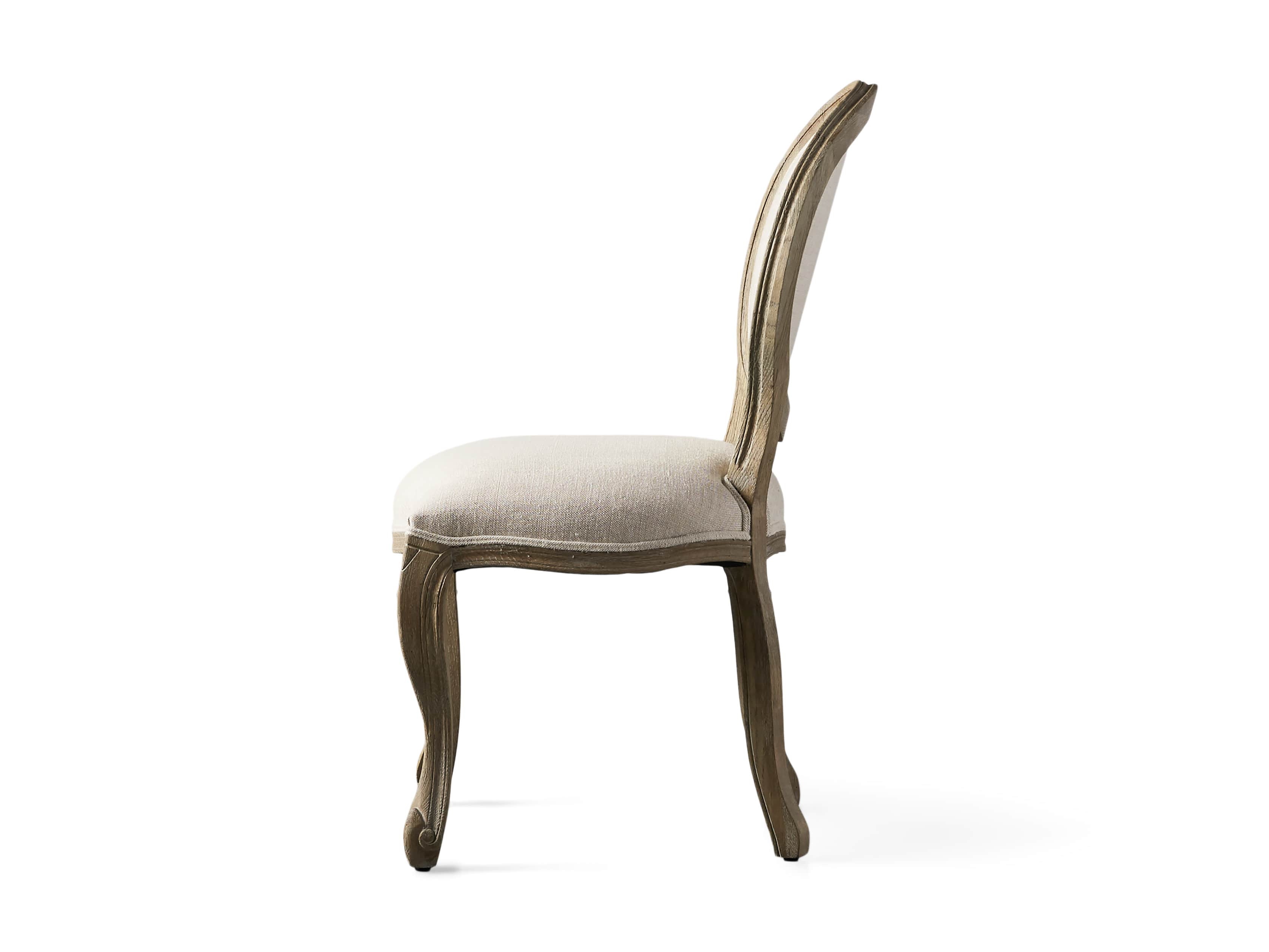 Margot Upholstered Dining Side Chair in Weathered, slide 8 of 8
