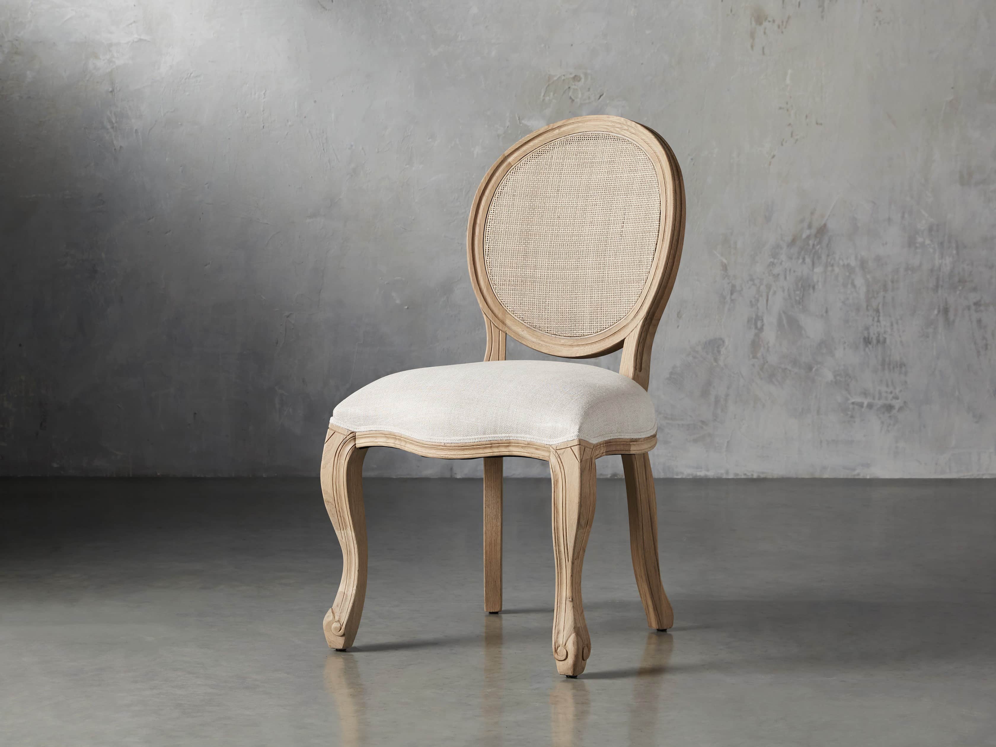 Margot Cane Back Dining Chair in Weathered Arhaus