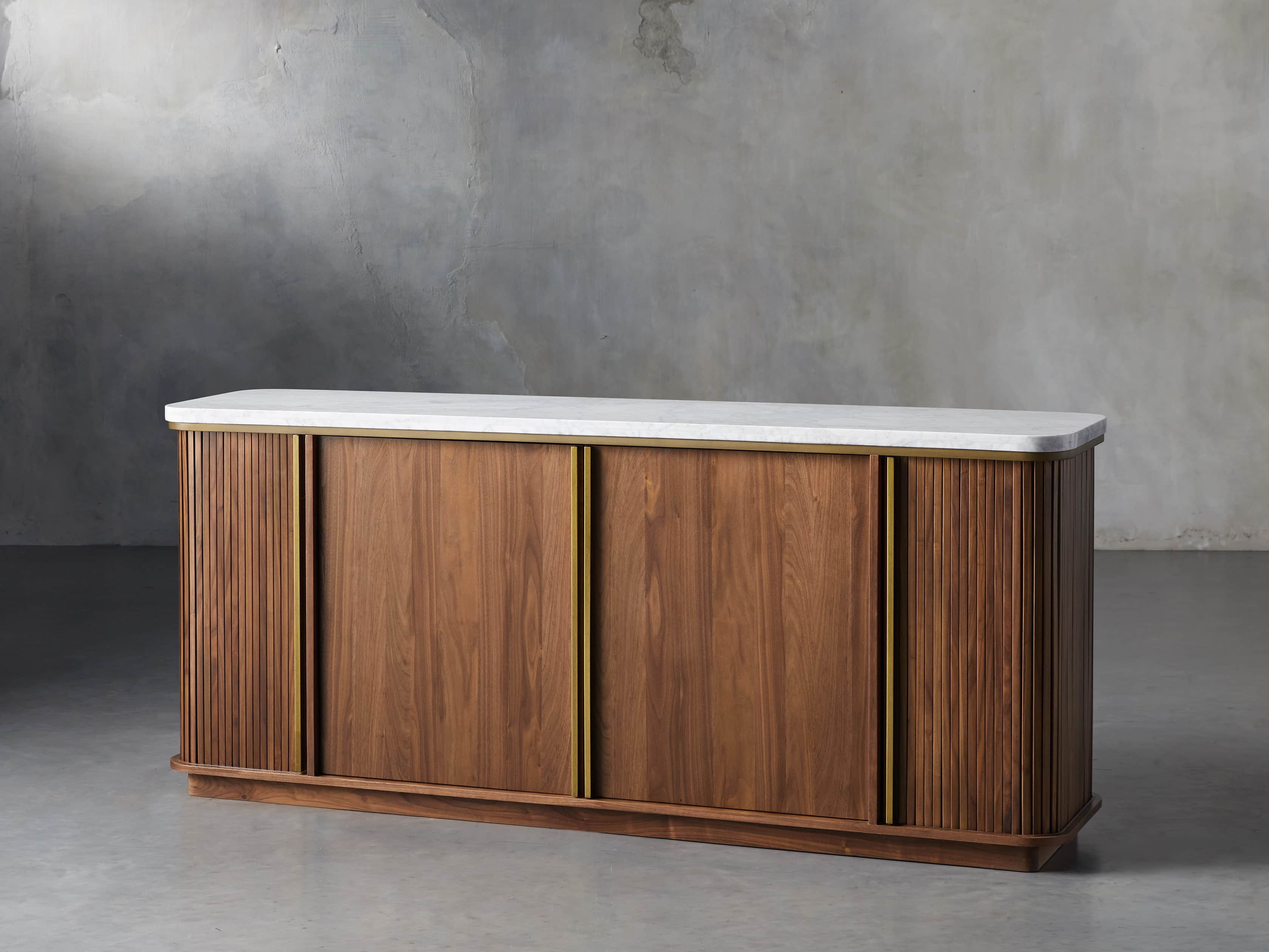 Massa 70" Buffet in Carrara Marble