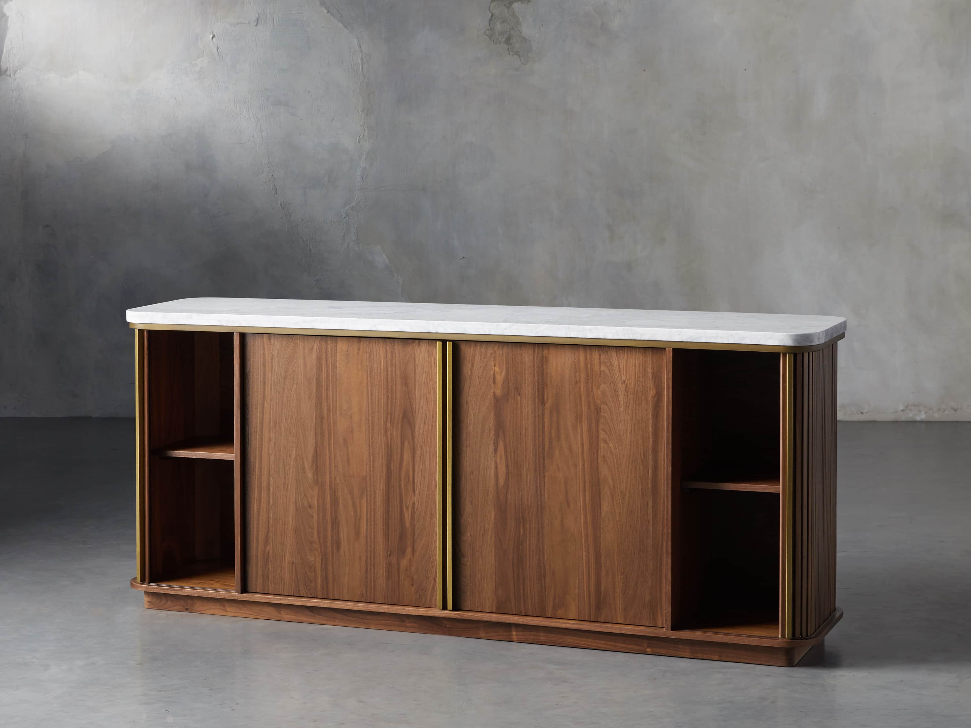 Massa 70" Buffet in Carrara Marble