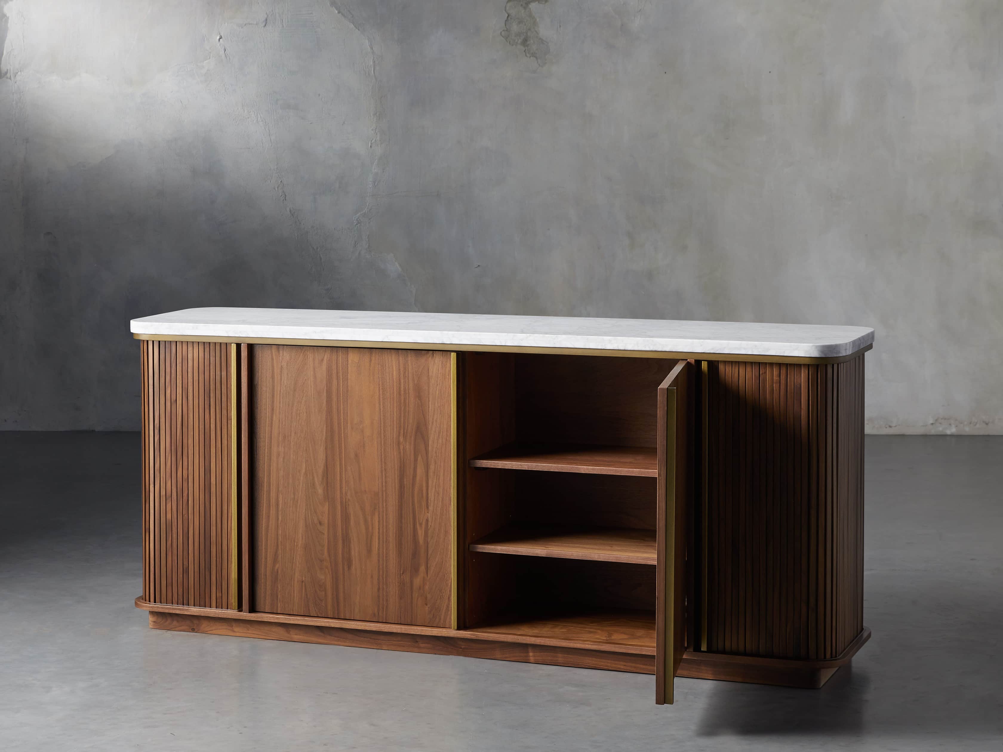 Massa 70" Buffet in Carrara Marble