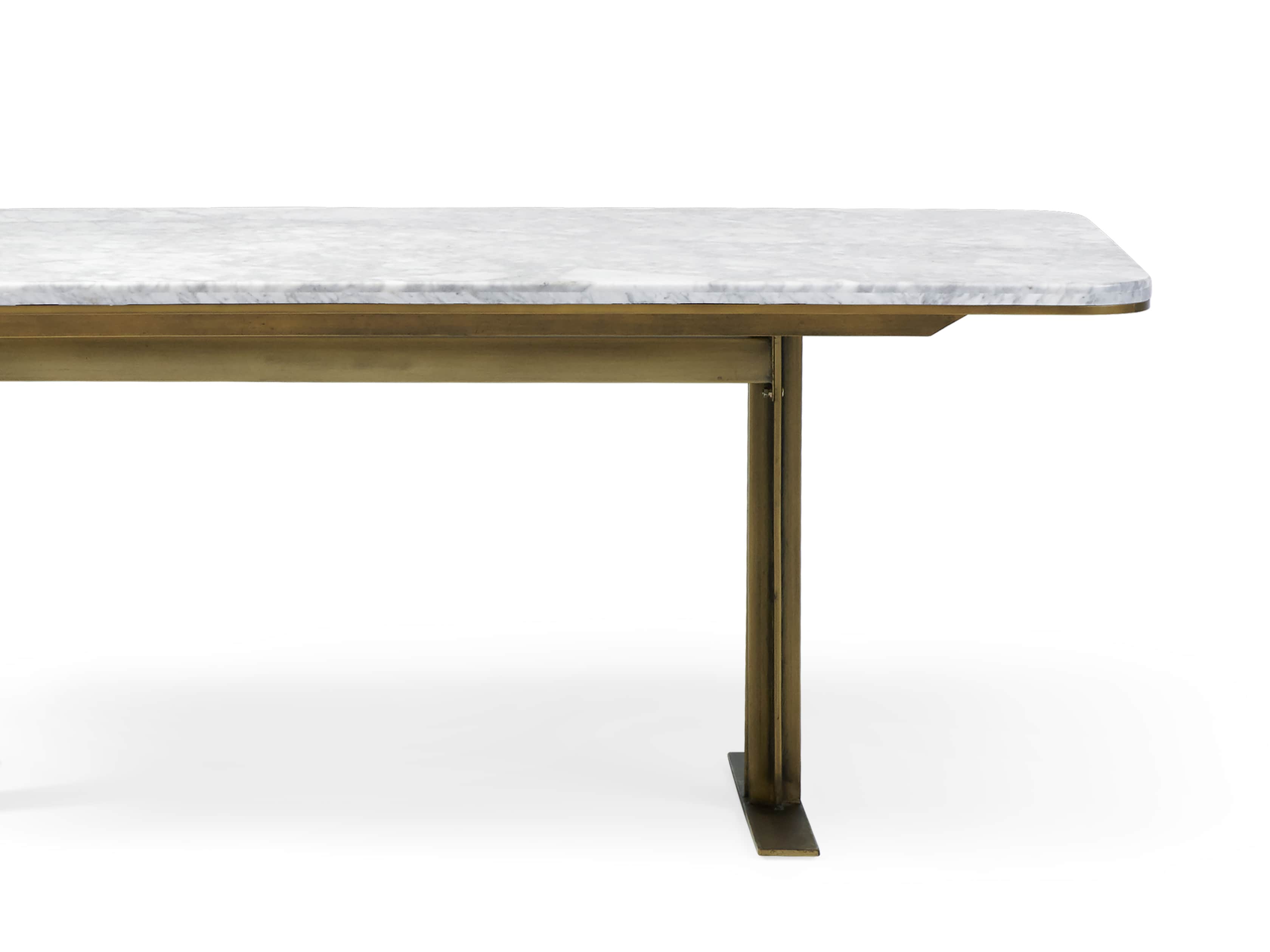 Massa Kitchen Table in Carrara Marble