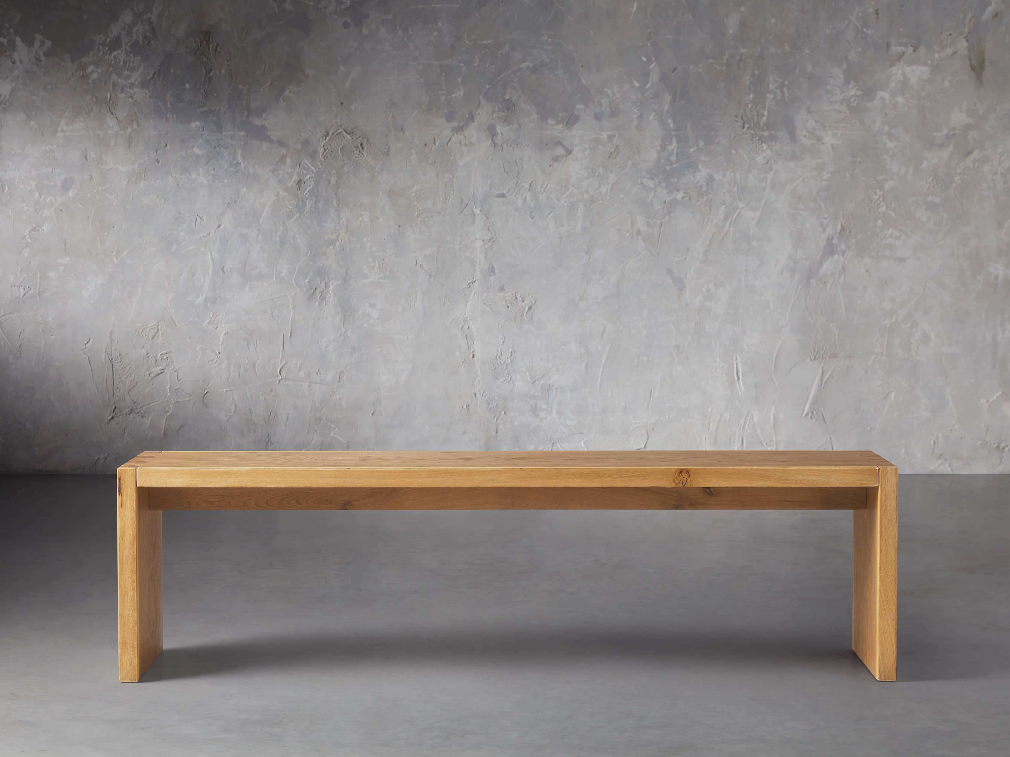 MIHAELA VIN ALB 64" BENCH, slide 1 of 6