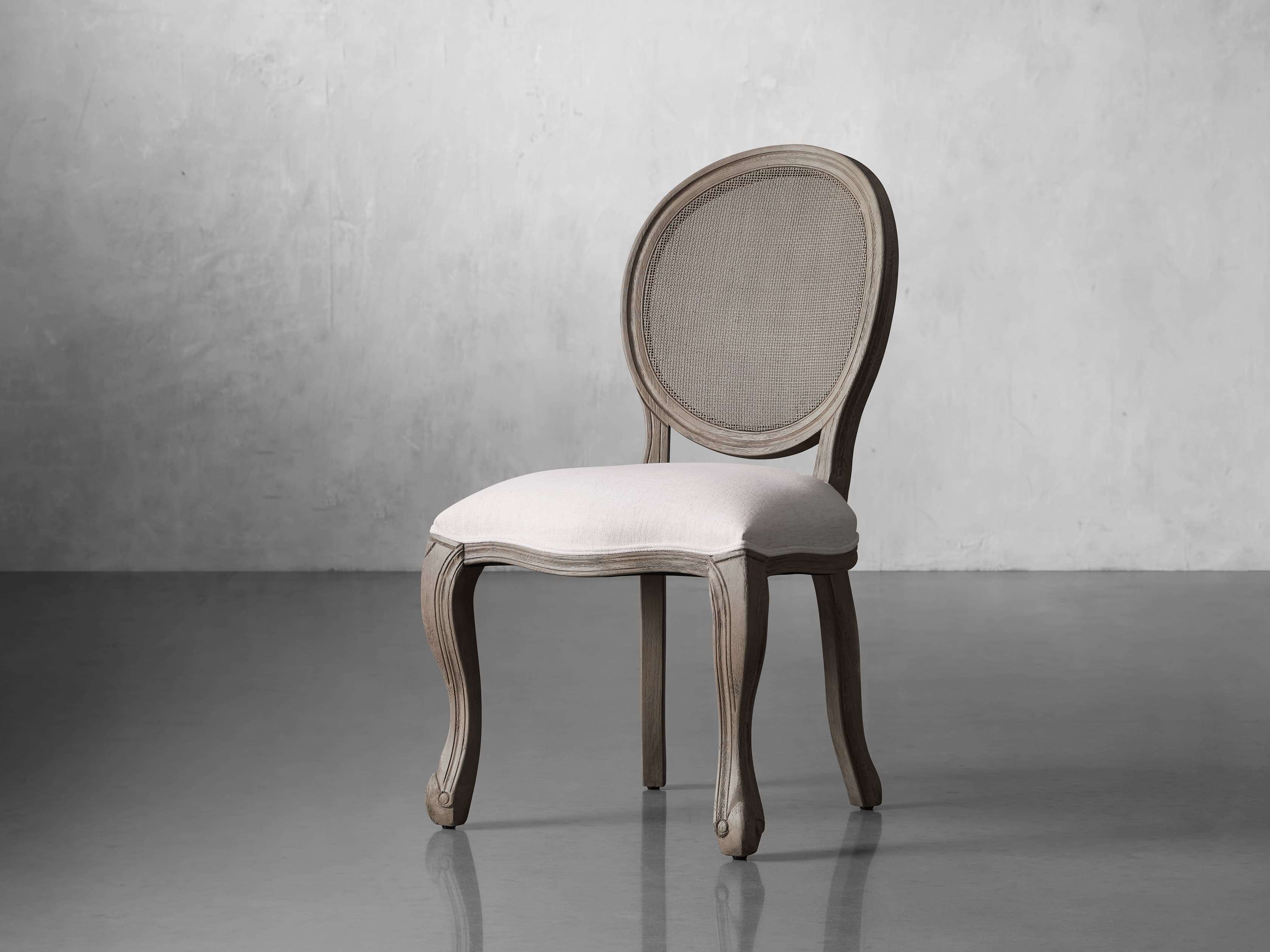 arhaus cane dining chair