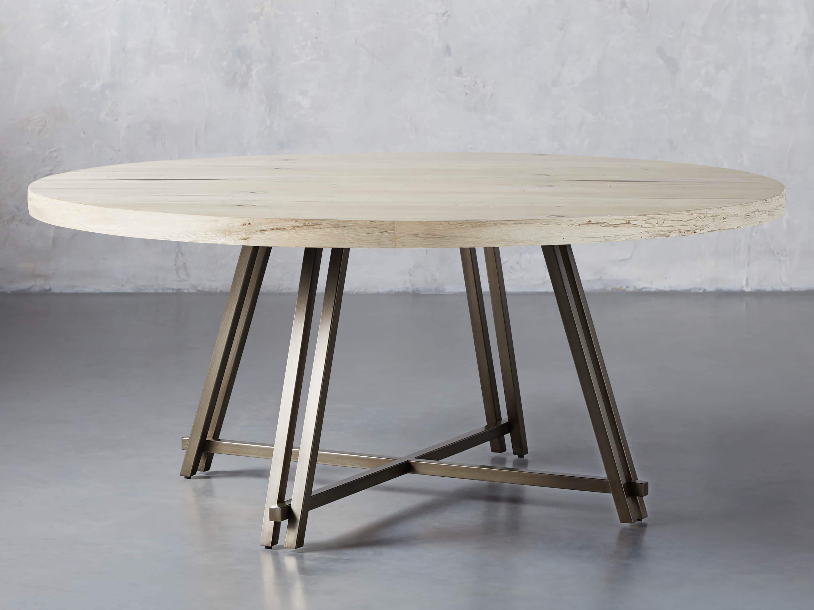 Nika Round Dining Table Arhaus Nika Round Dining Table Arhaus, 70 Round Dining Table