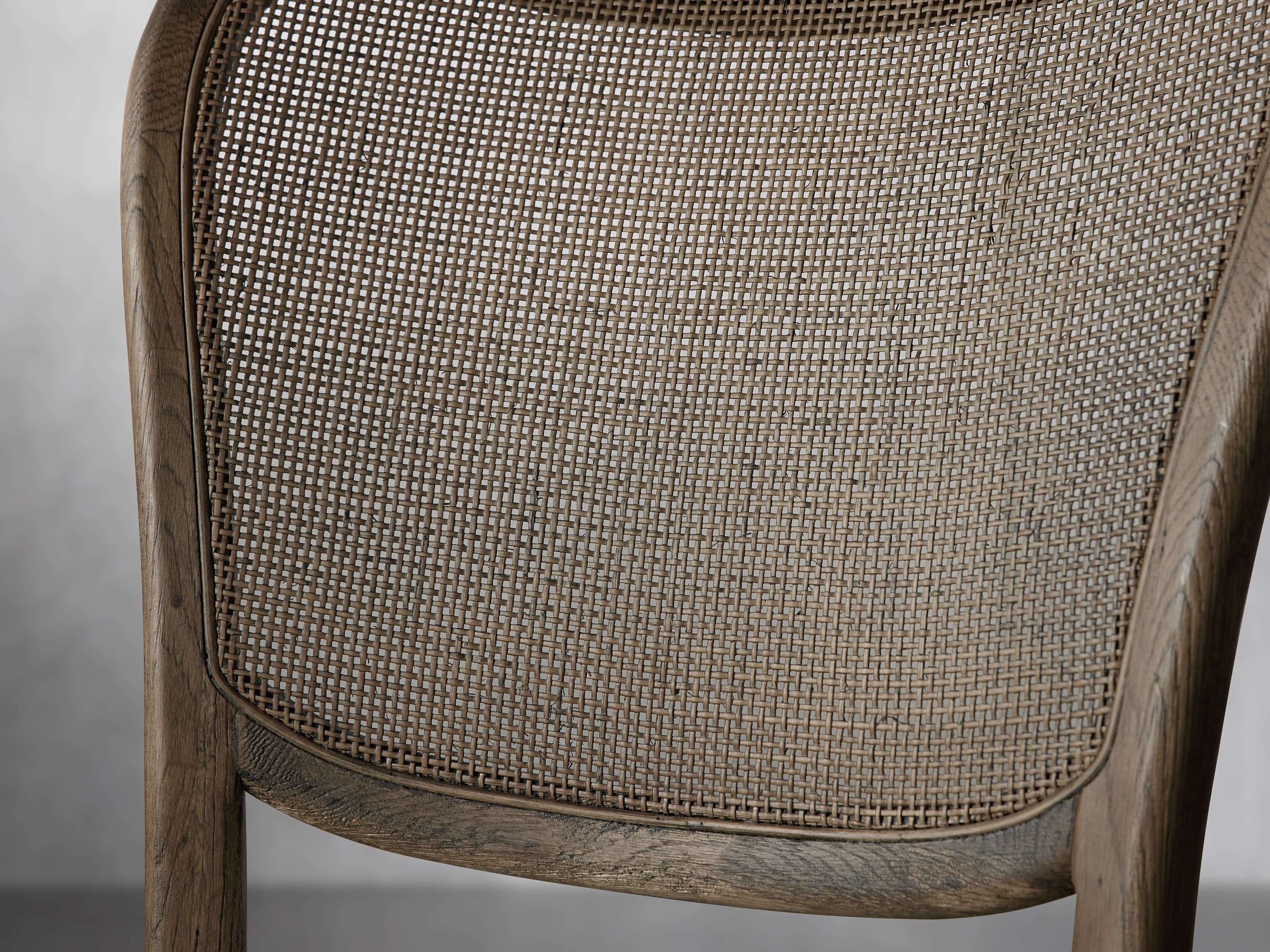 Margot Cane Back Dining Chair in Cinder Wood Natural | Arhaus