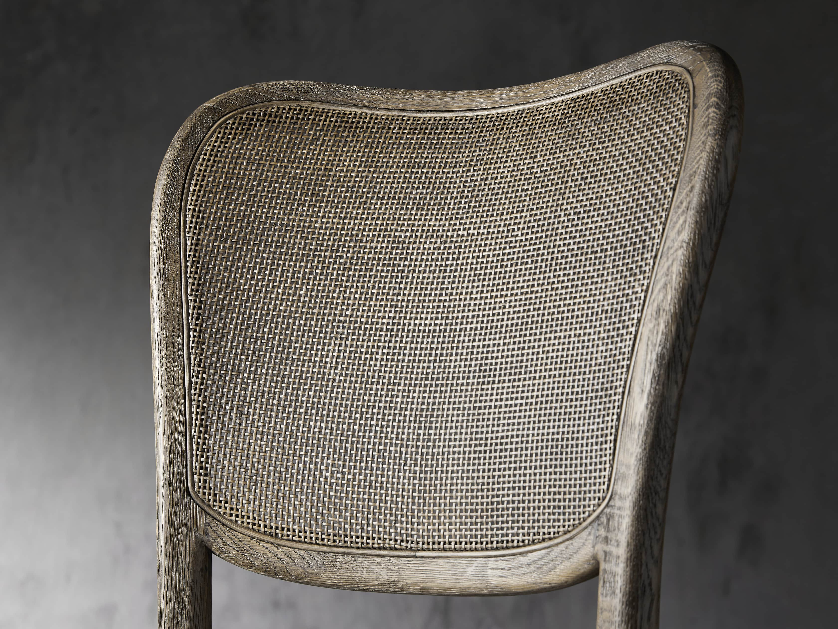 Noa Barstool in Cinder with Linen Natural seat, slide 5 of 7