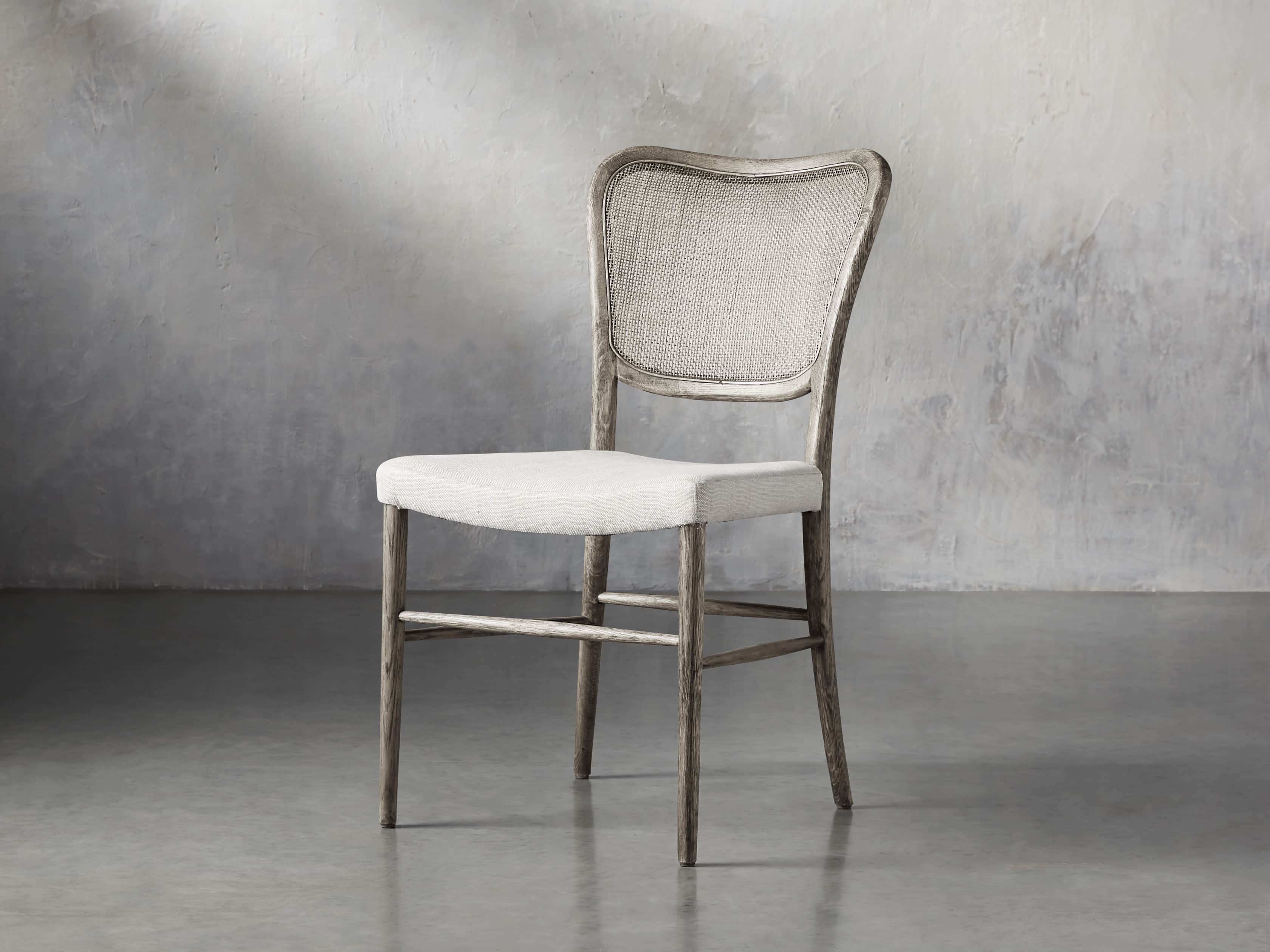 Noa Dining Chair in Stone Vintage with Linen Natural seat, slide 3 of 9
