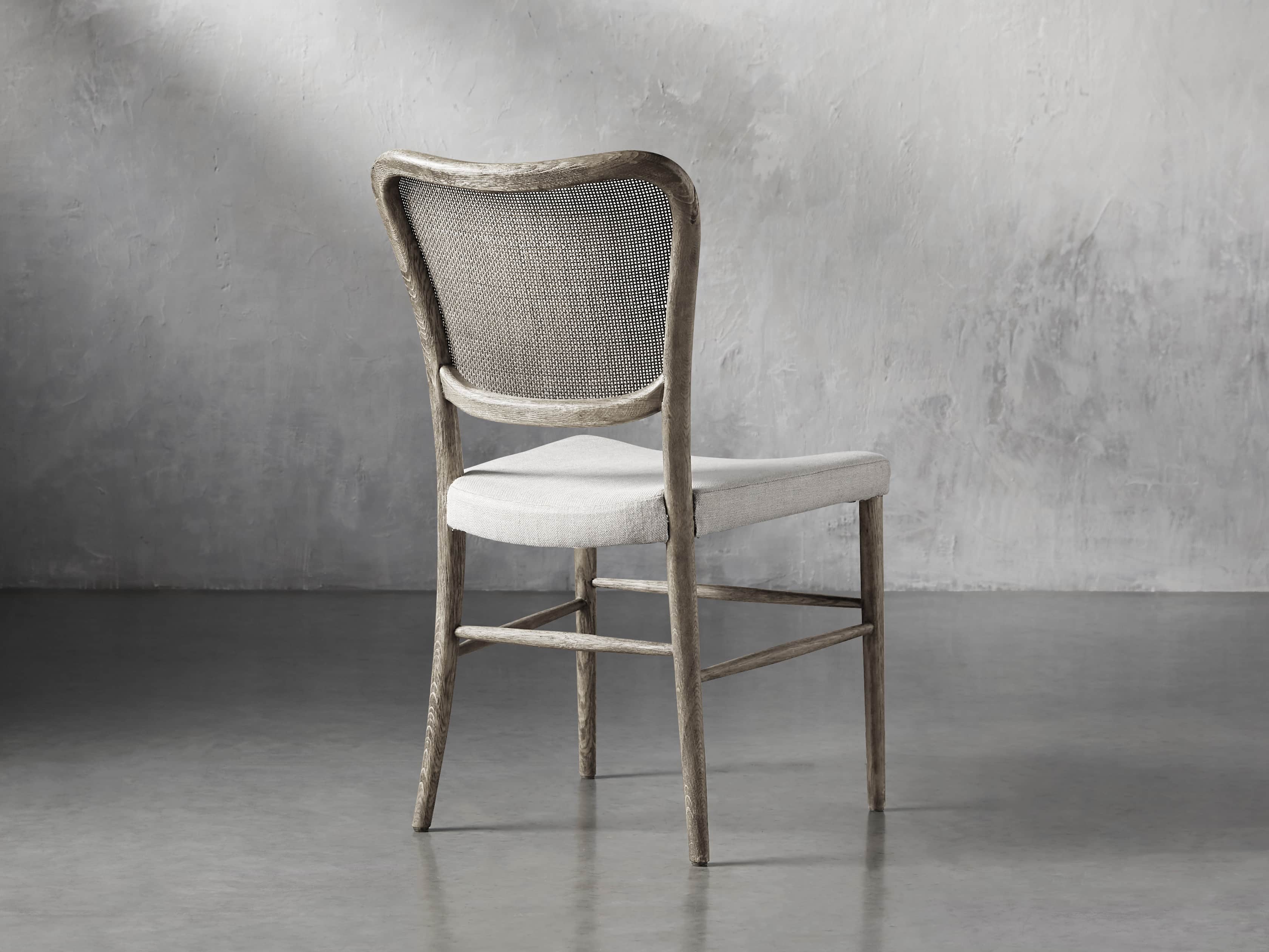 Noa Dining Chair in Stone Vintage with Linen Natural seat, slide 5 of 9