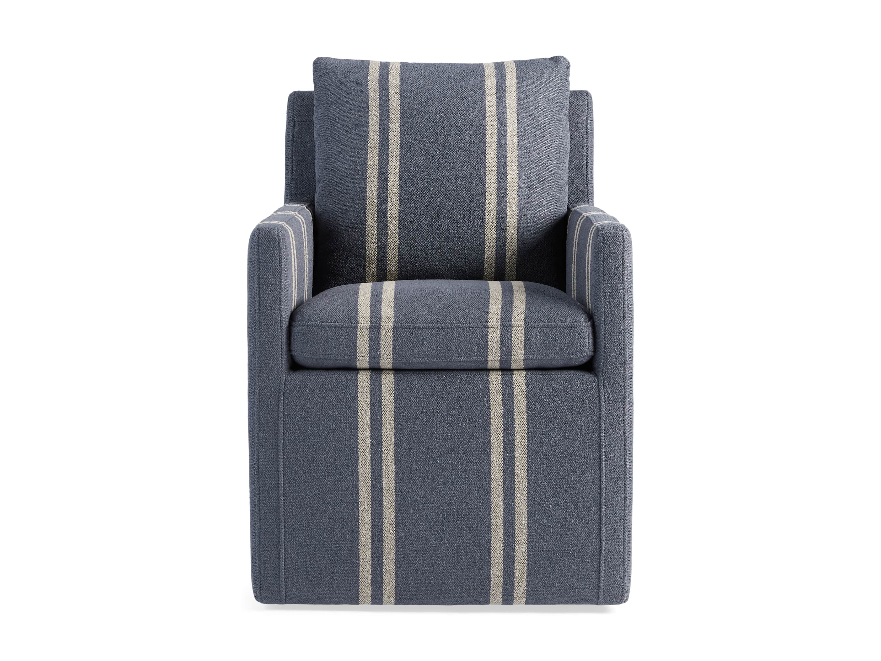 Oscar Striped Dining Arm Chair Arhaus