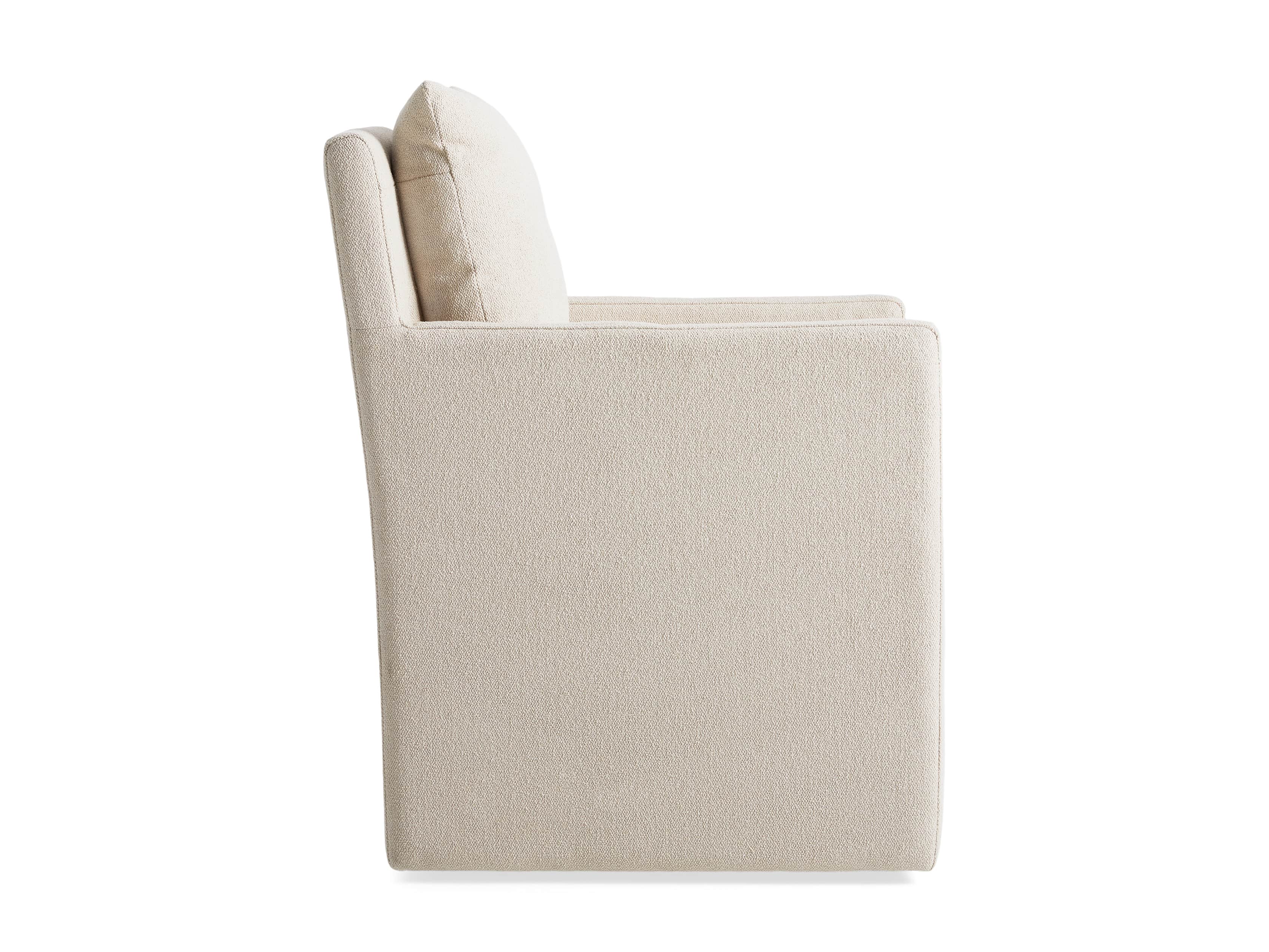 Oscar Upholstered 24" Dining Arm Chair in Zona Sand, slide 7 of 7